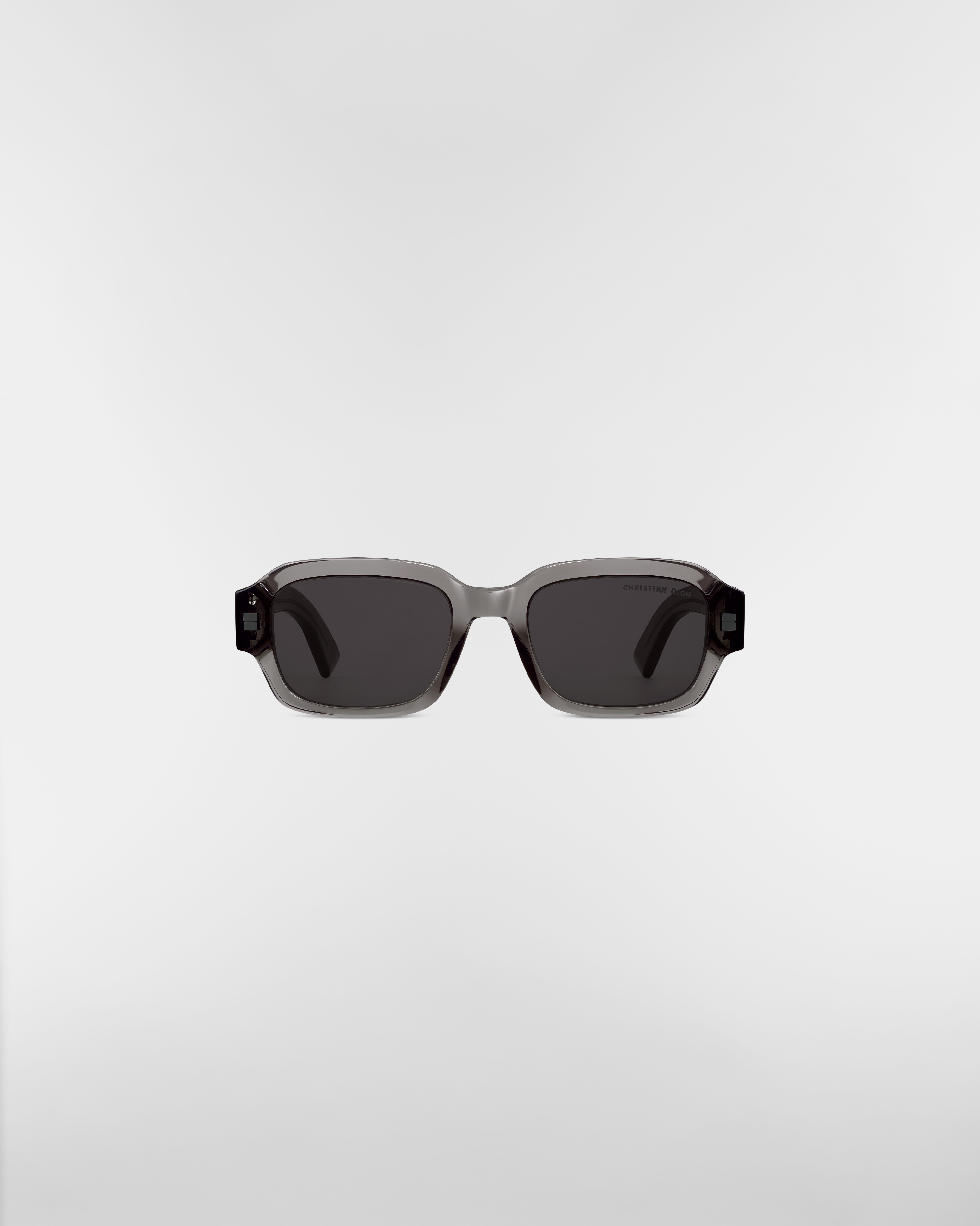 Dior Oblique S2I 太阳眼镜 黑色半透明方形镜框 E01