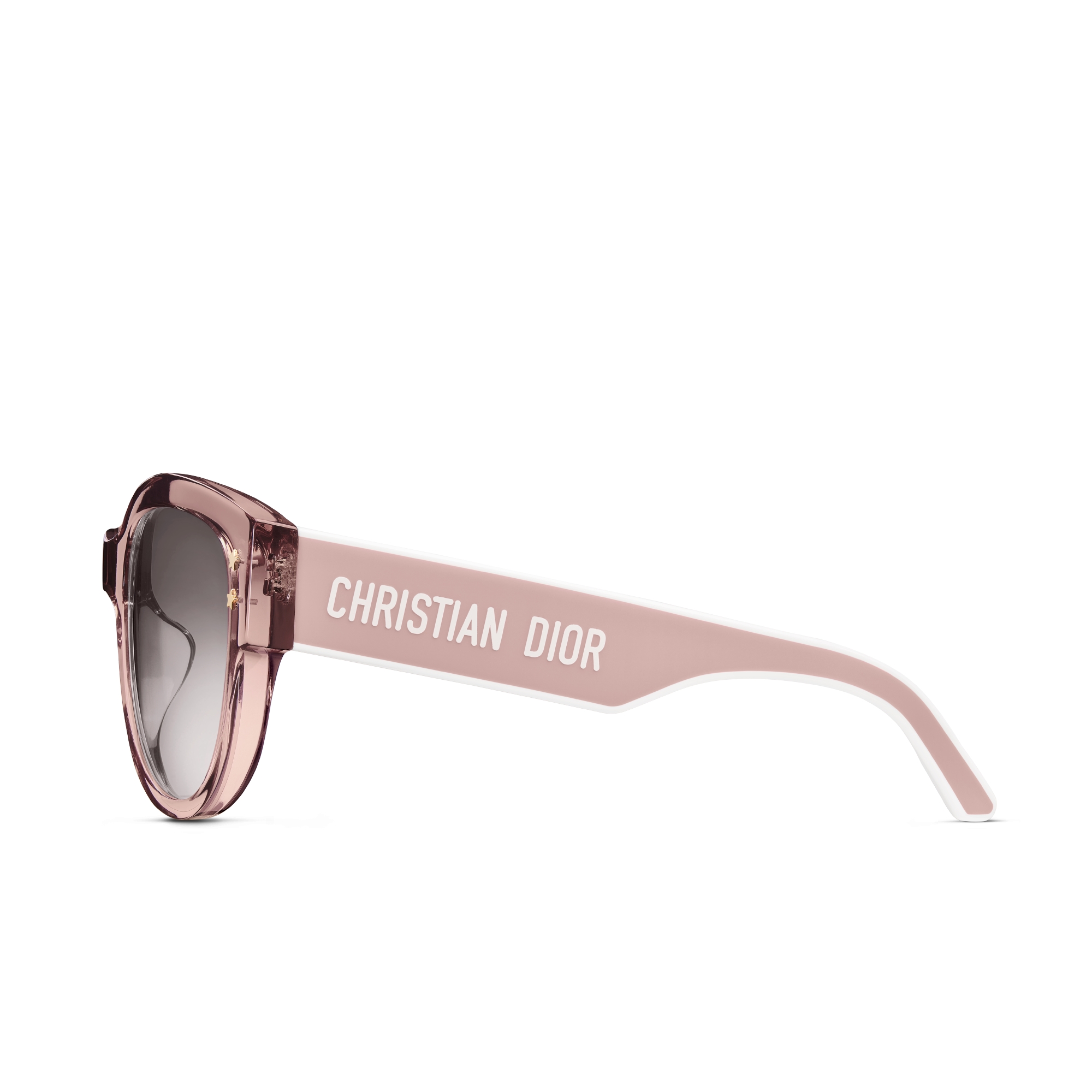 DiorPacific B2F 太阳眼镜 粉色半透明效果蝴蝶形镜框 E02