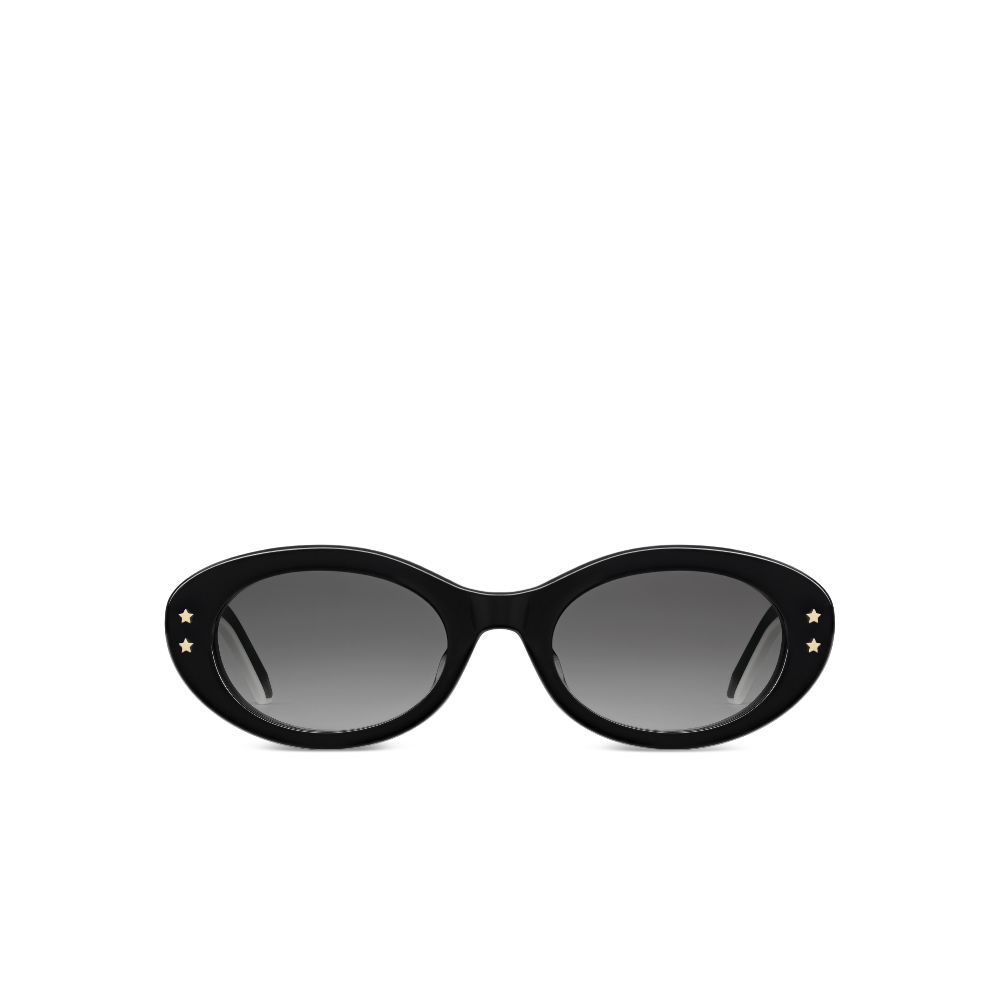 DiorPacific B4F 太阳眼镜 黑色椭圆形镜框 E01