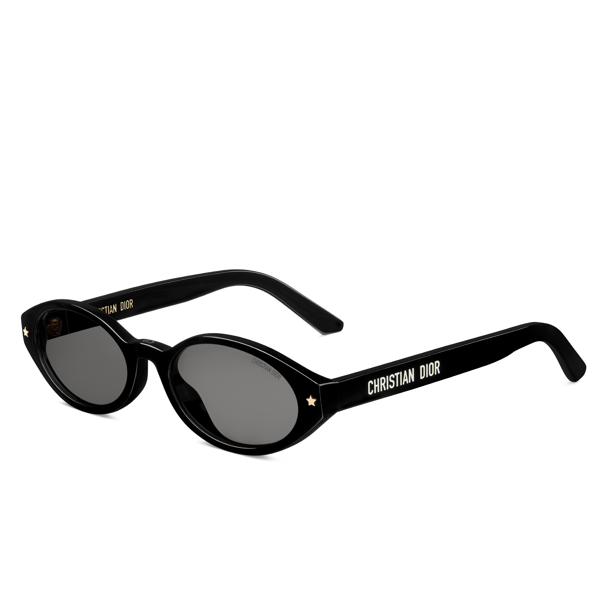 DiorPacific R1F 太阳眼镜 黑色椭圆形镜框 E03