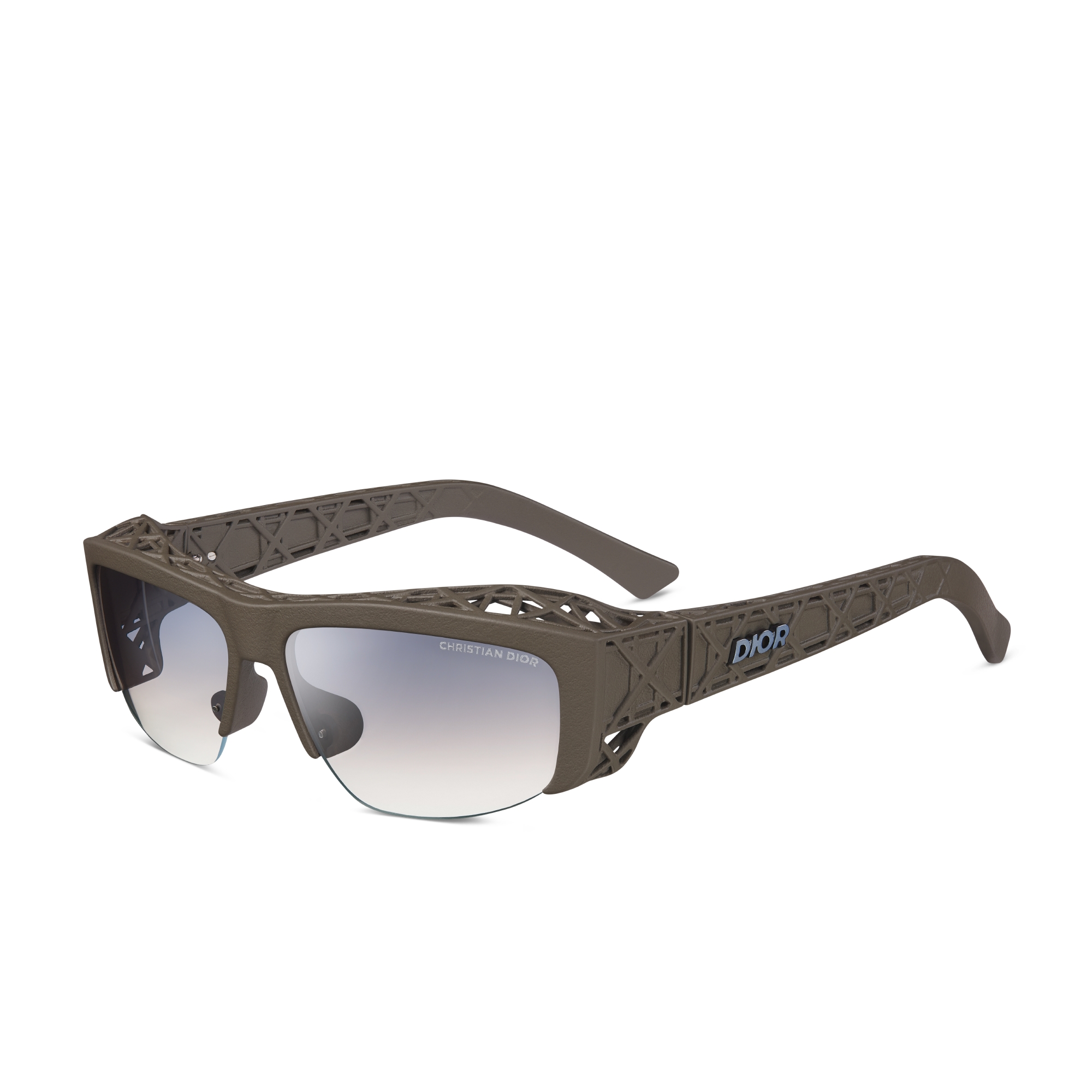 Dior3D S4I 太阳眼镜 卡其色方形镜框 E06