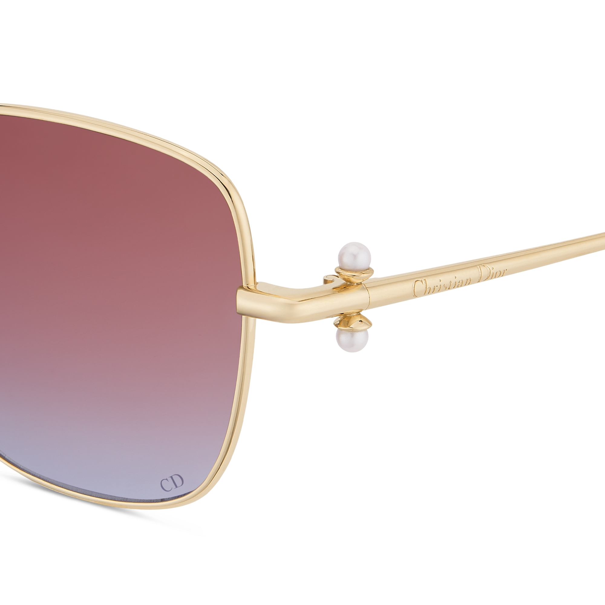 DiorTribales S1U 太阳眼镜 棕色至靛蓝色渐变正方形镜片 E09