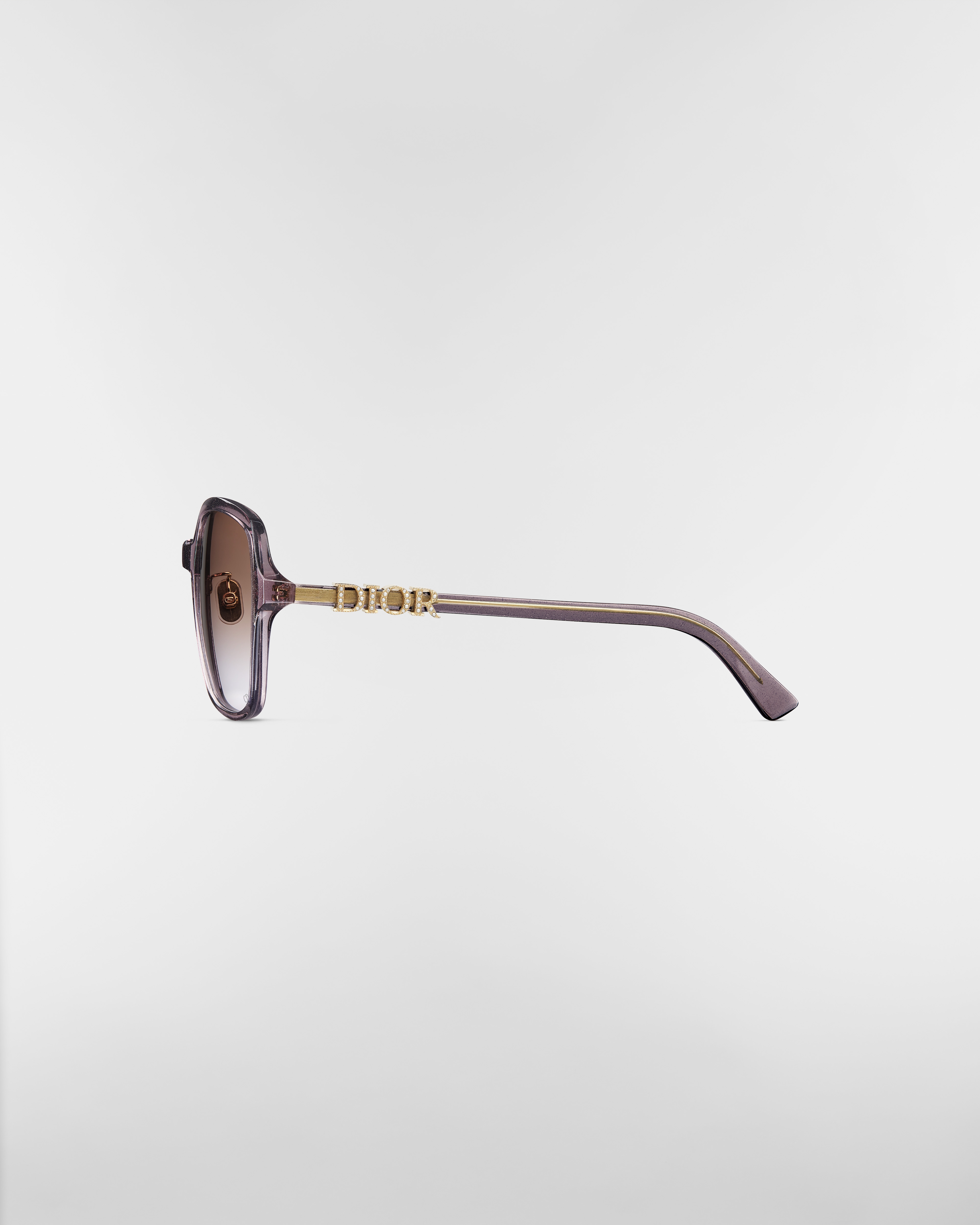 DiorTreasure S1F 太阳眼镜 亮紫色半透明正方形镜框 E02