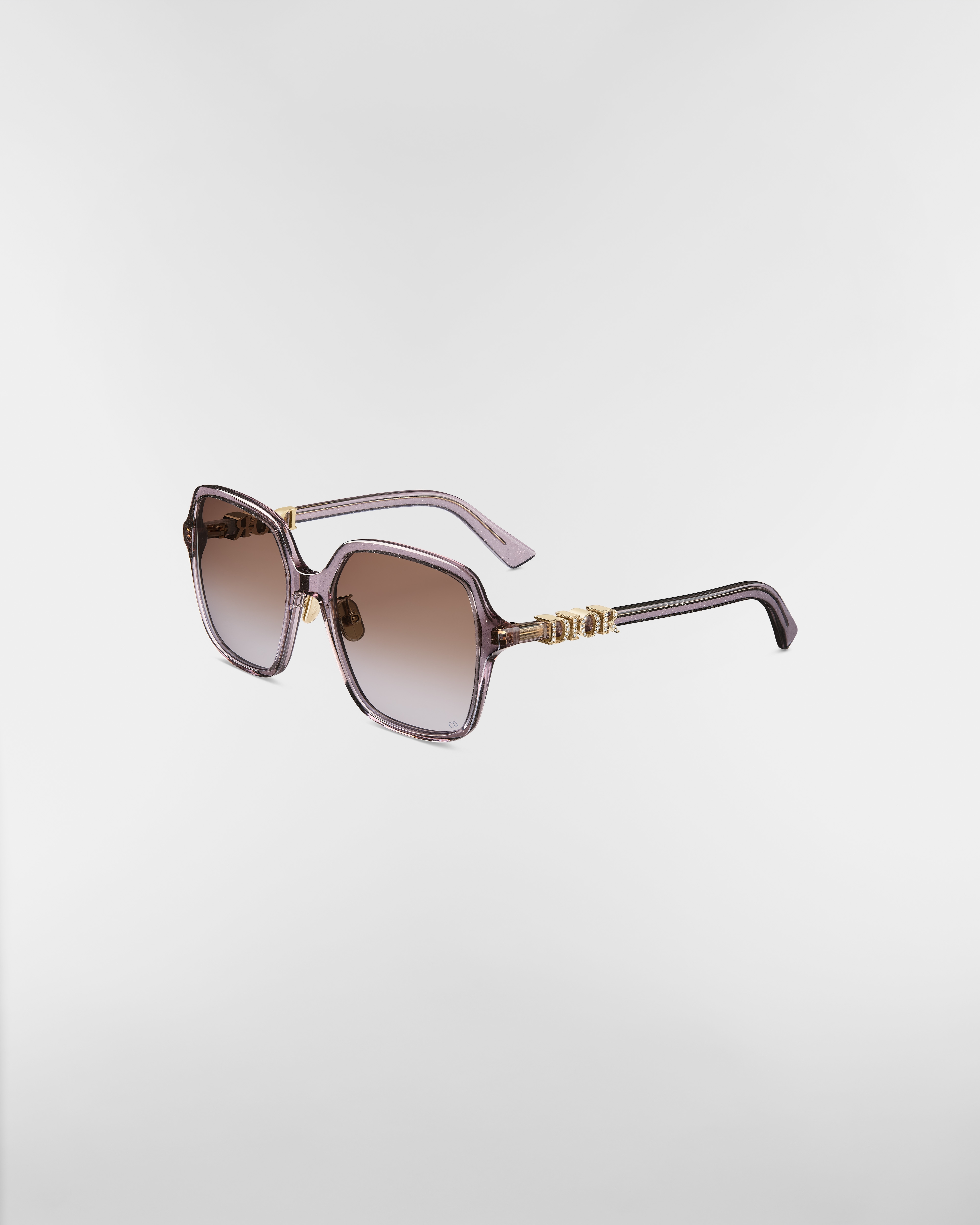 DiorTreasure S1F 太阳眼镜 亮紫色半透明正方形镜框 E03