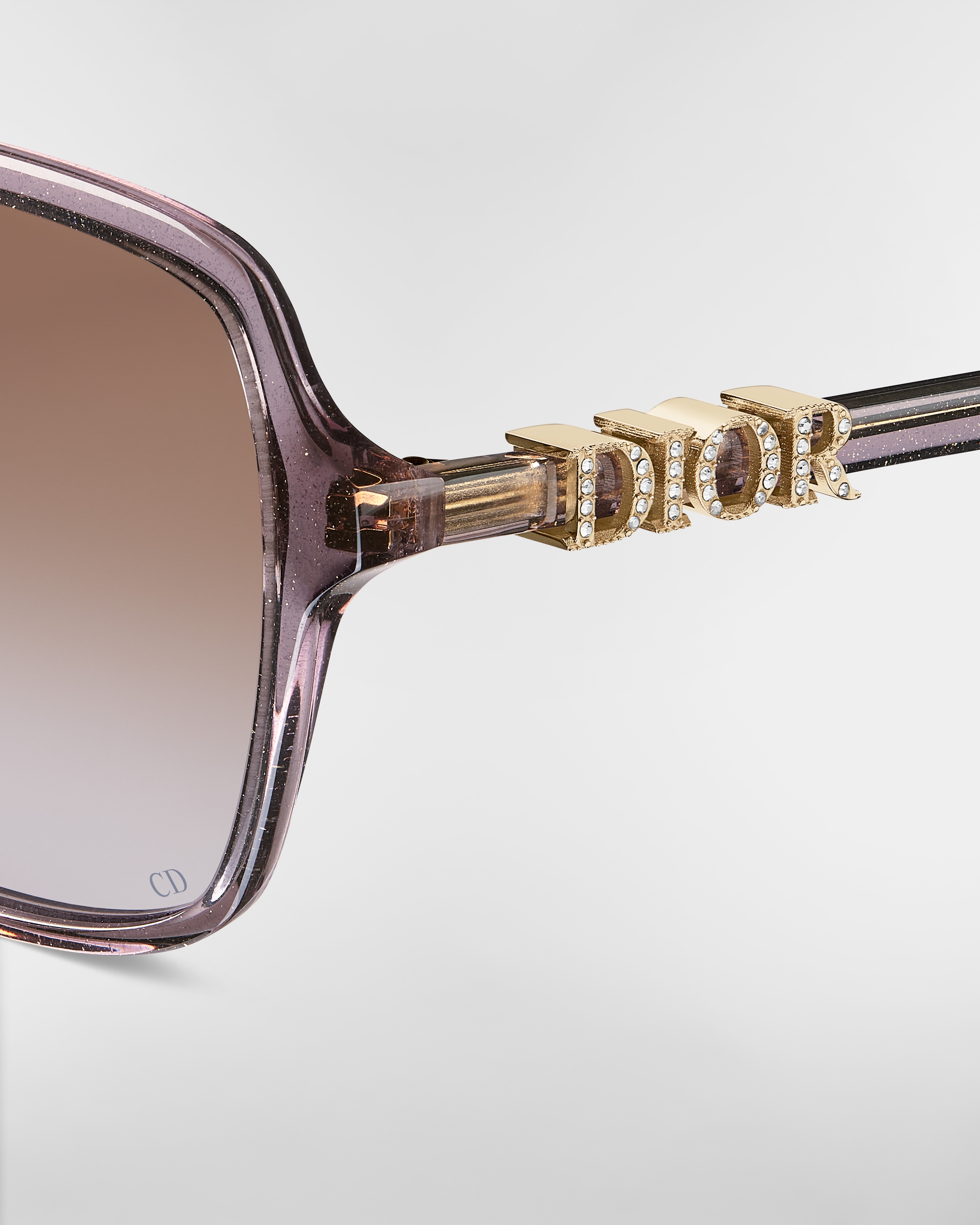 DiorTreasure S1F 太阳眼镜 亮紫色半透明正方形镜框 E09