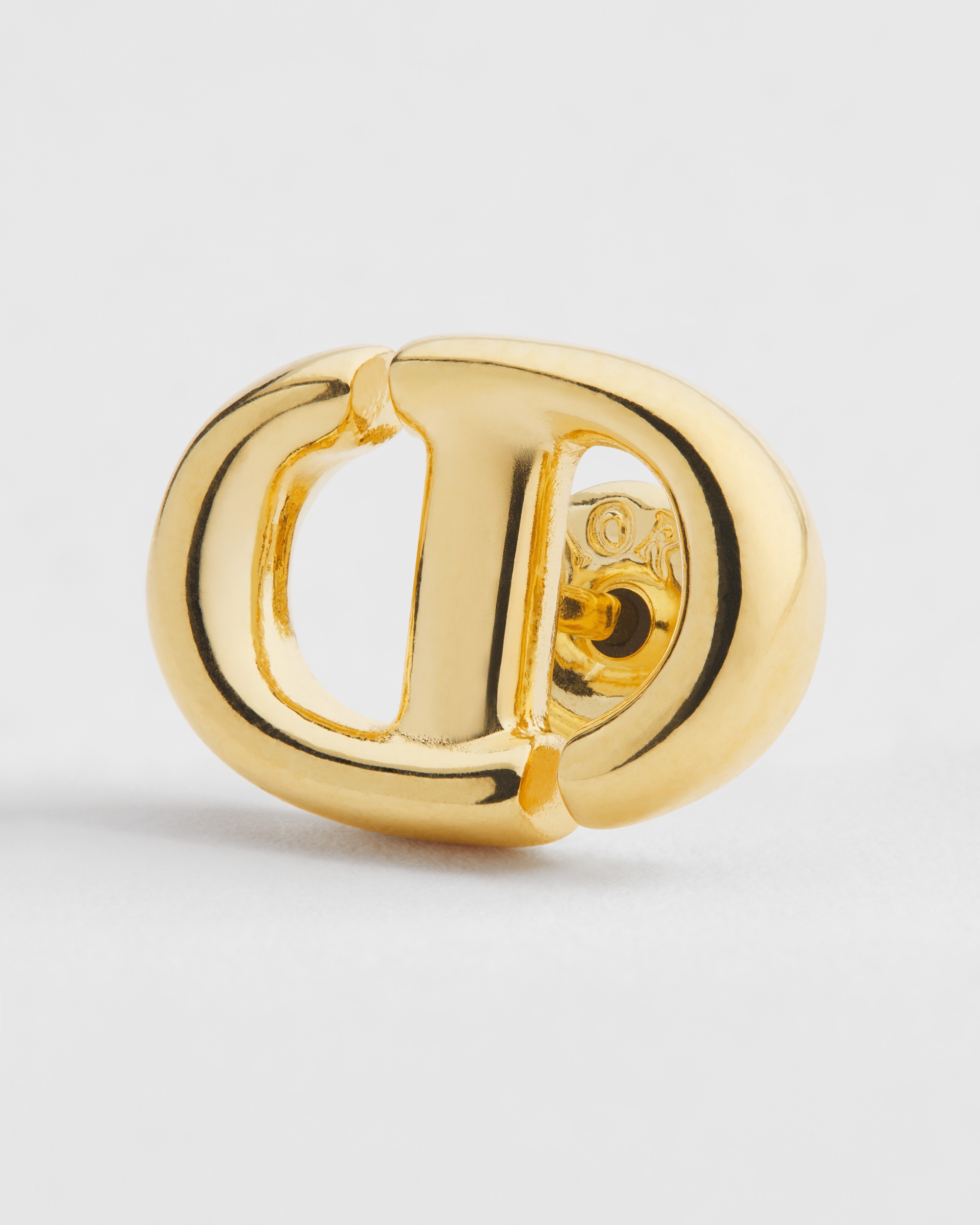 CD Navy 耳钉 金色饰面金属 E09