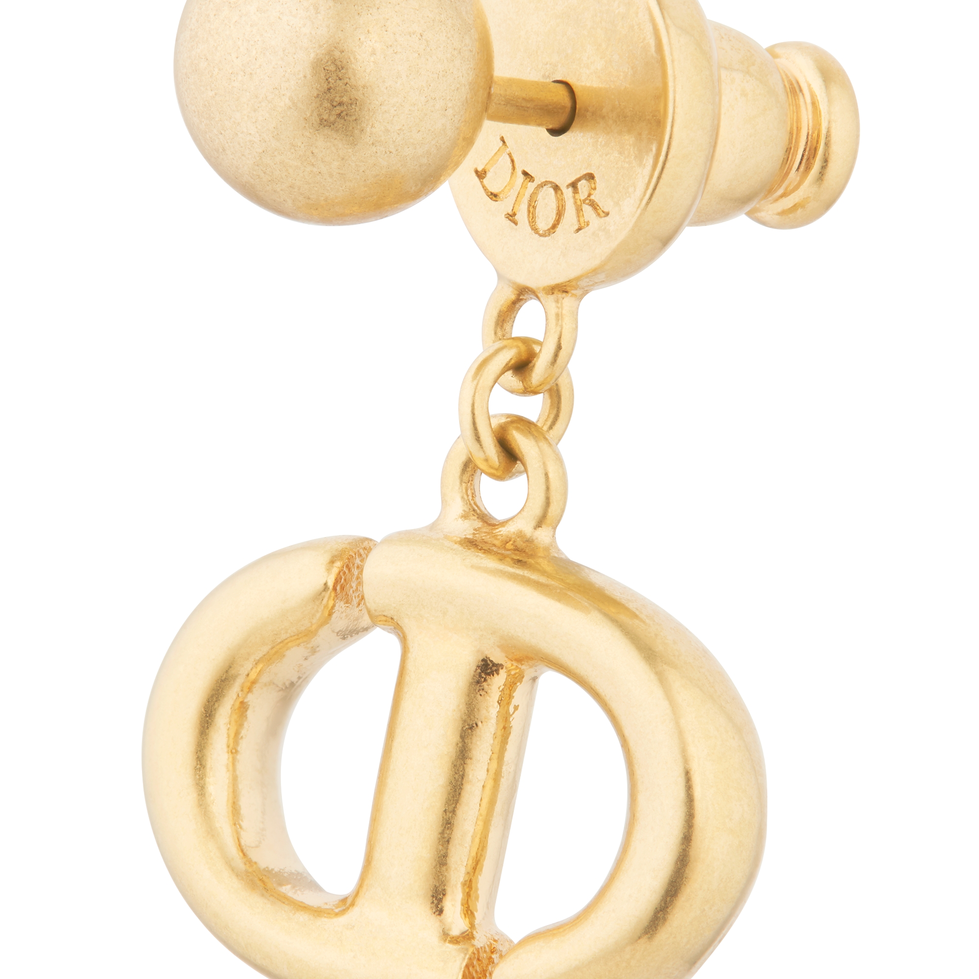 CD Navy 耳环 金色饰面金属 E09