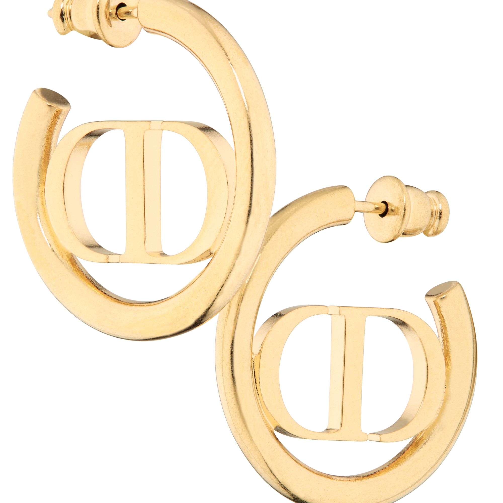 30 Montaigne 耳环 金色饰面金属 E09