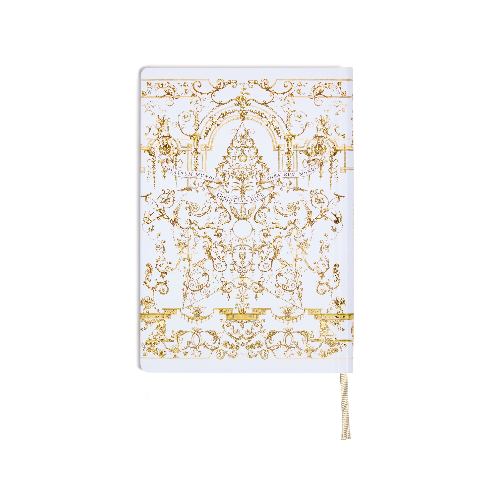 笔记本 白色封套金色调 Dioresque Stella 图案 E08
