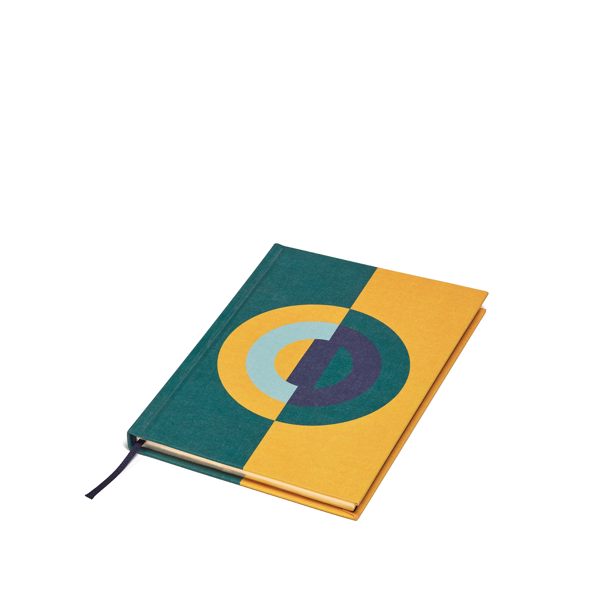 CD Entrelacés 系列笔记本 绿色印花织物封套 E03