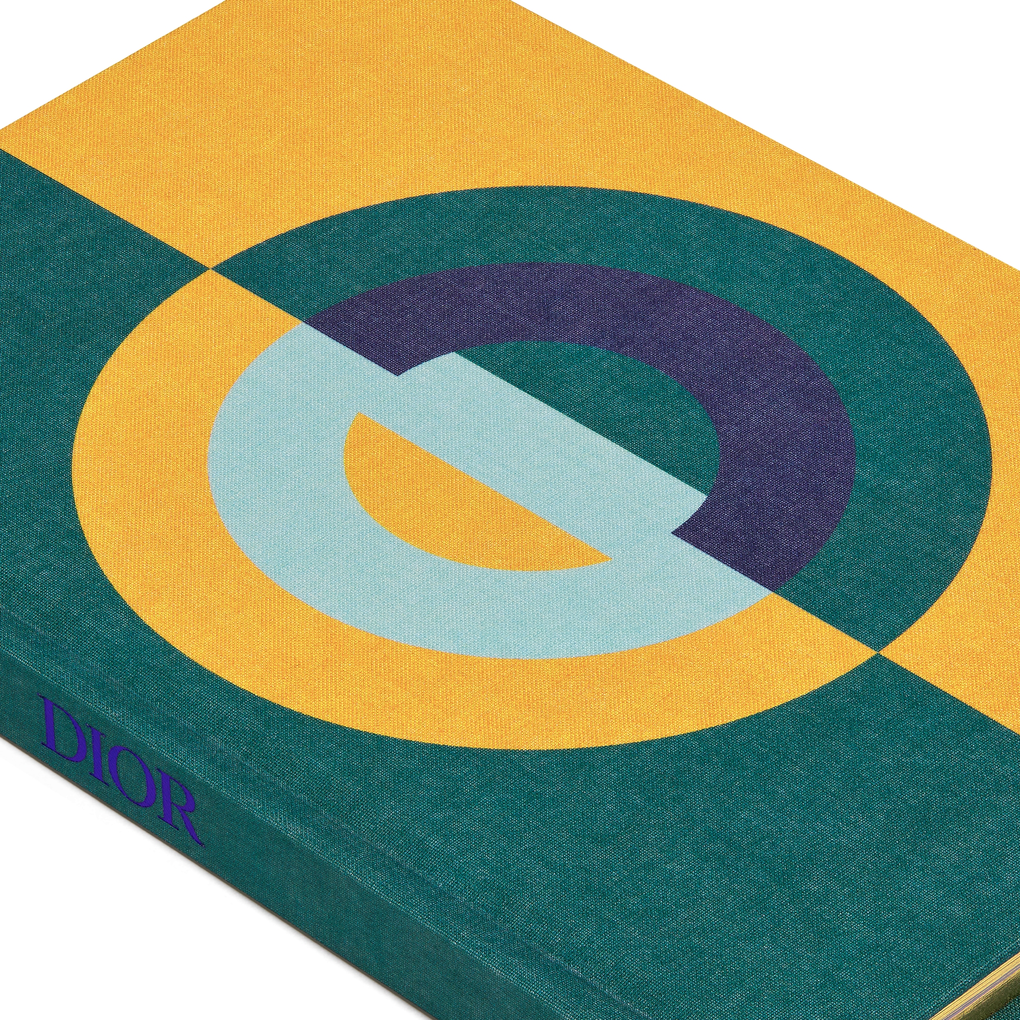 CD Entrelacés 系列笔记本 绿色印花织物封套 E09