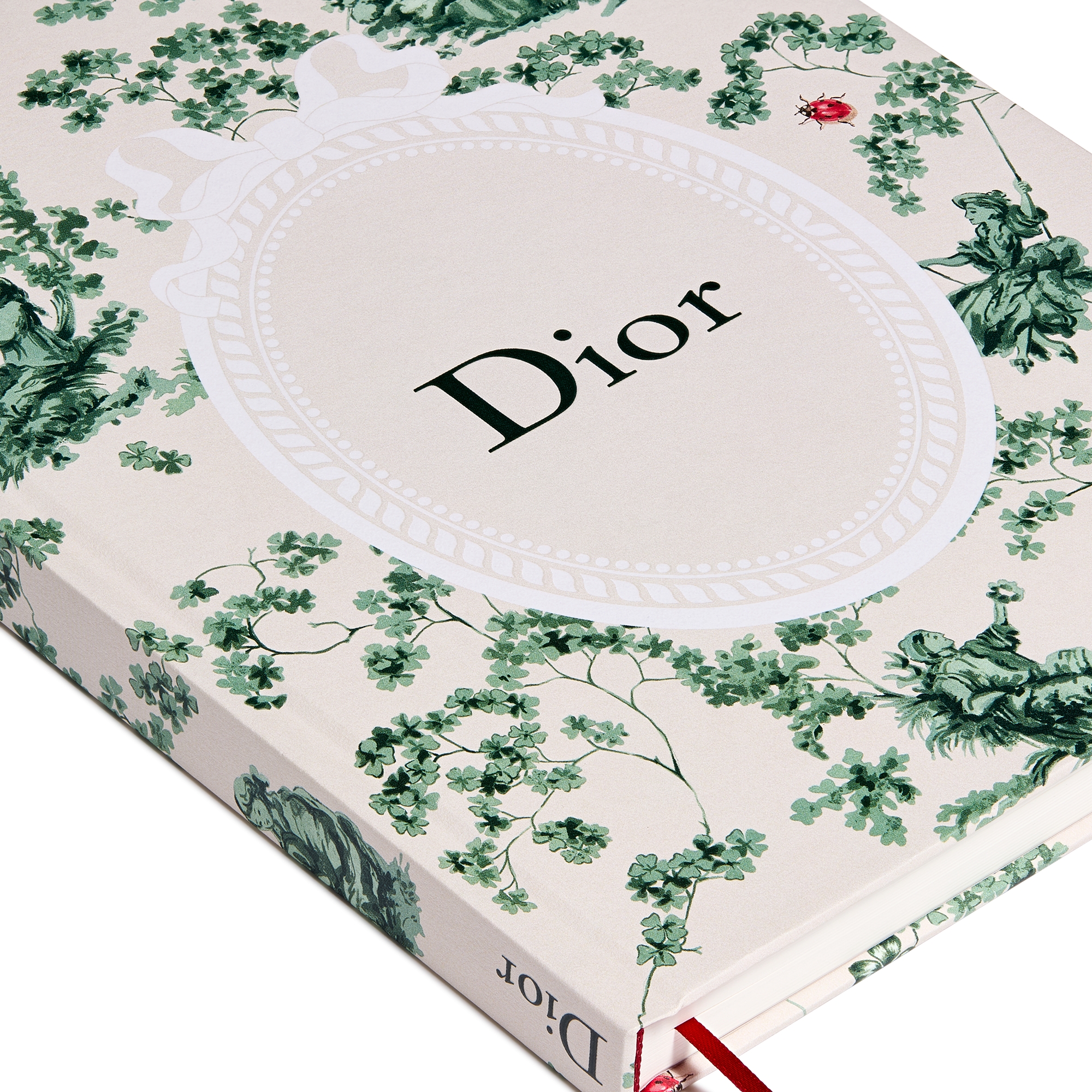 笔记本 米白色封套绿色四叶草茹伊印花图案 E09