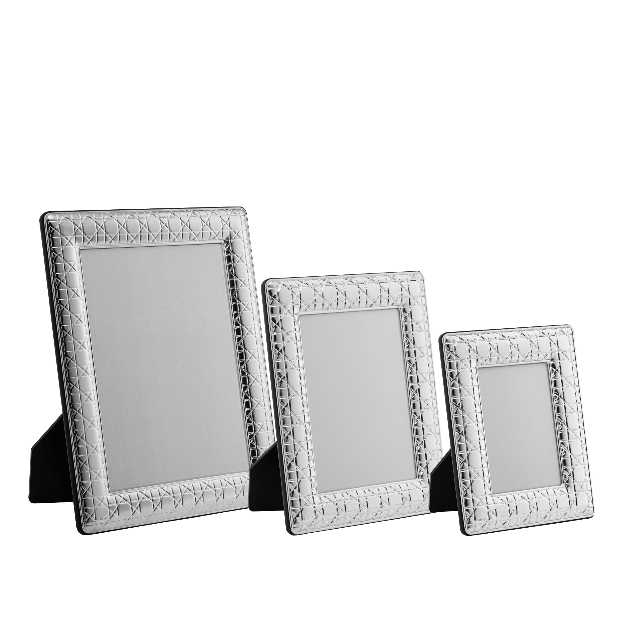 大号相框 银色饰面藤格纹 E11