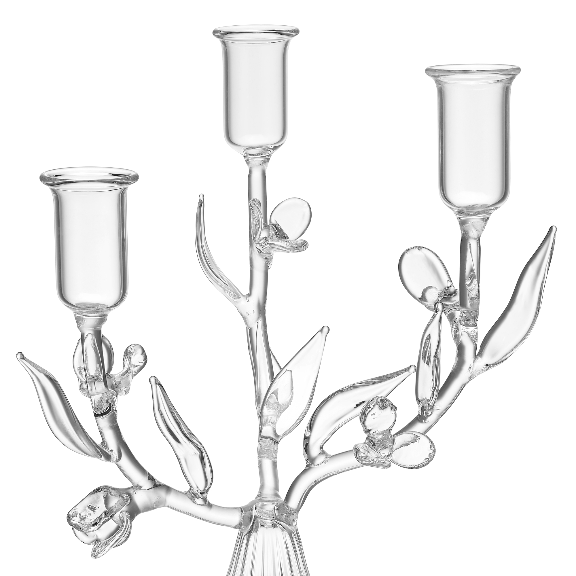 三臂烛台 Dior Maison 与 Sam Baron 联名，透明效果手工吹制玻璃 E10