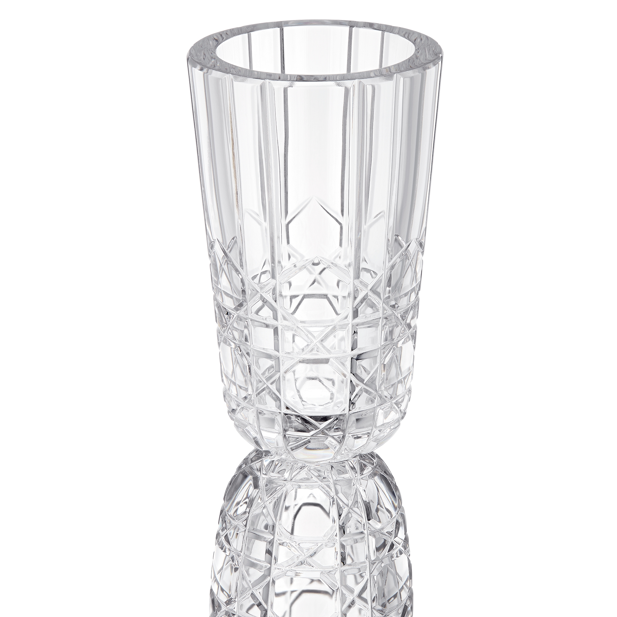 烛台两件套装 晶体搭配藤格纹图案 E10