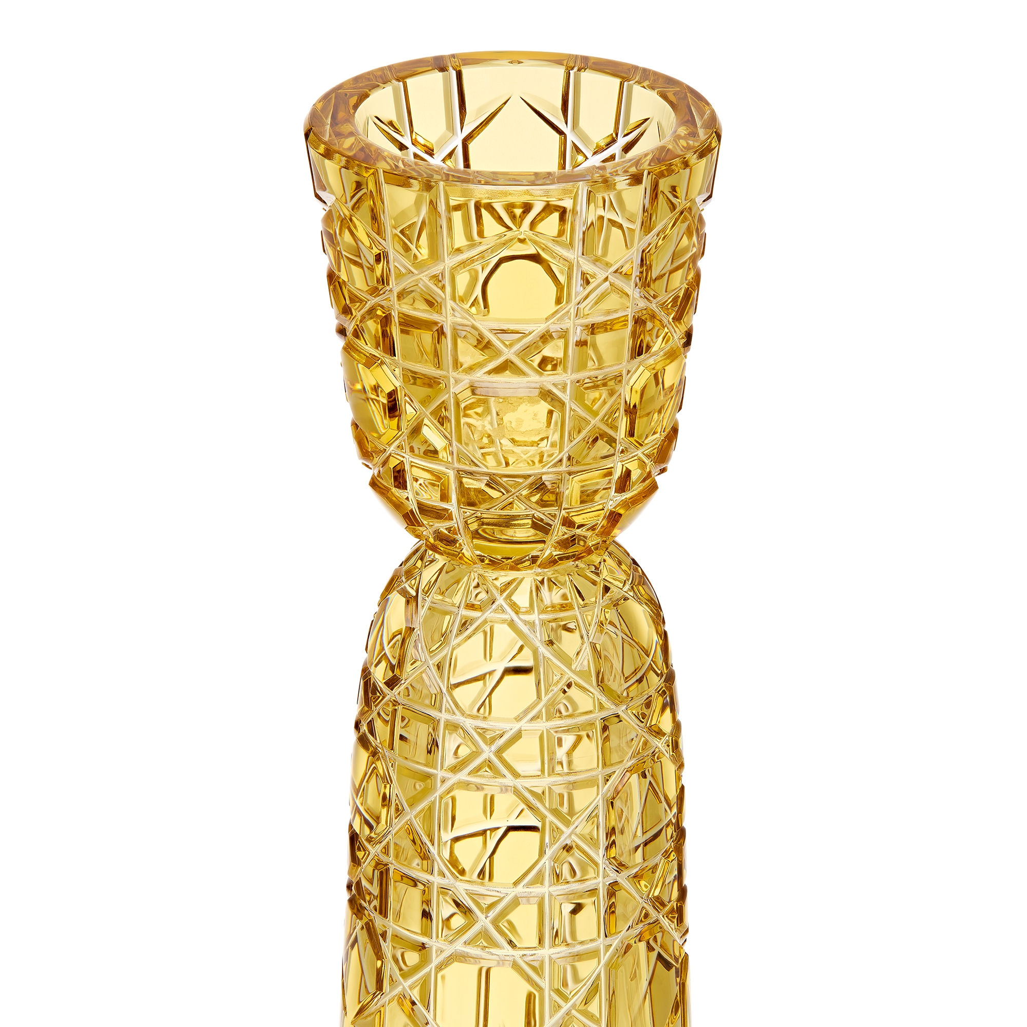 烛台两件套装 晶体搭配金色调藤格纹图案 E11