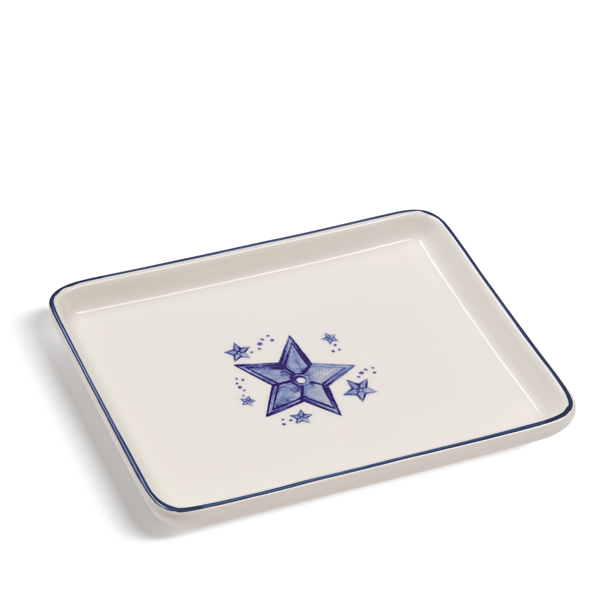 装饰托盘 陶瓷星星图案 E03