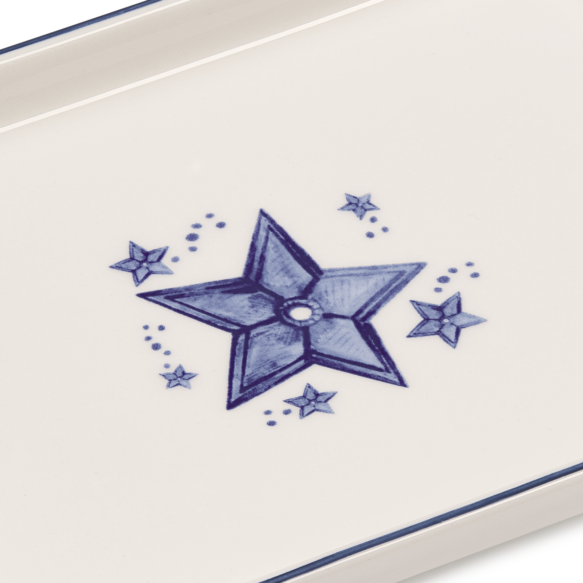 装饰托盘 陶瓷星星图案 E09
