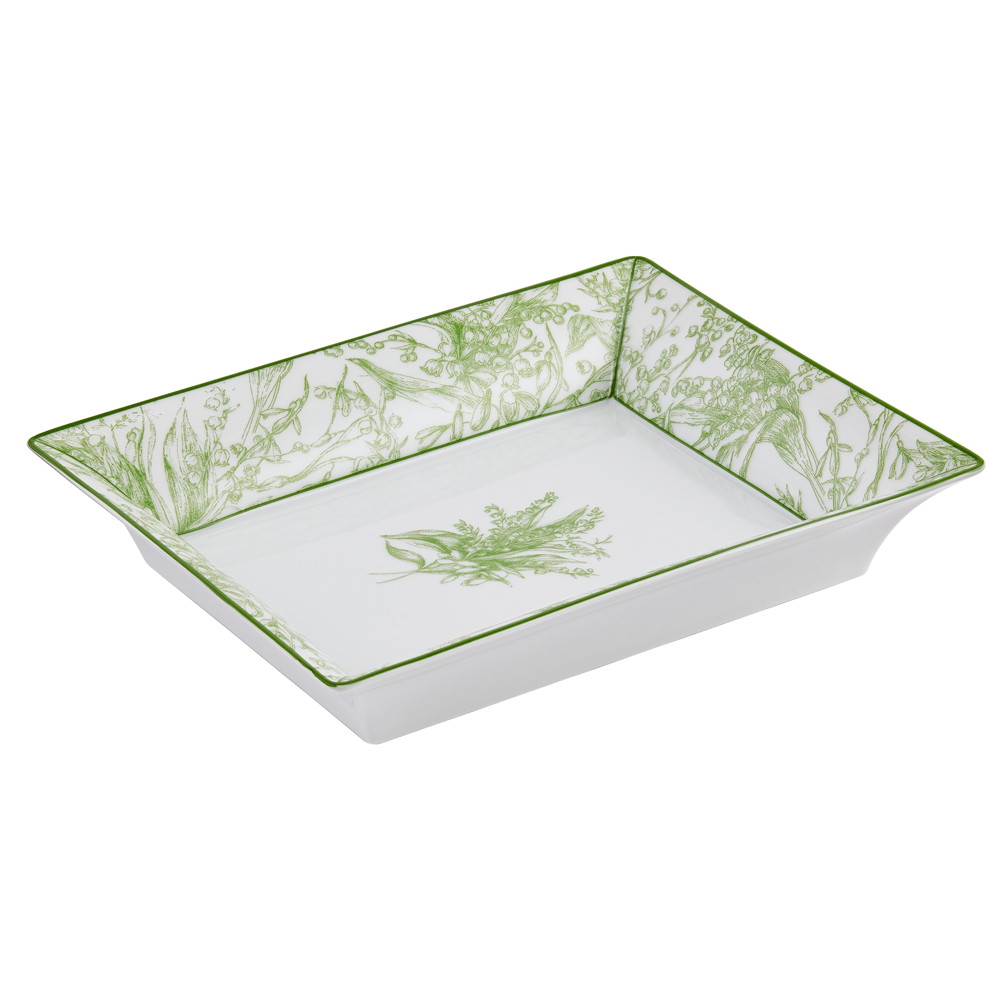 装饰托盘 迪奥铃兰系列绿色细节 E03