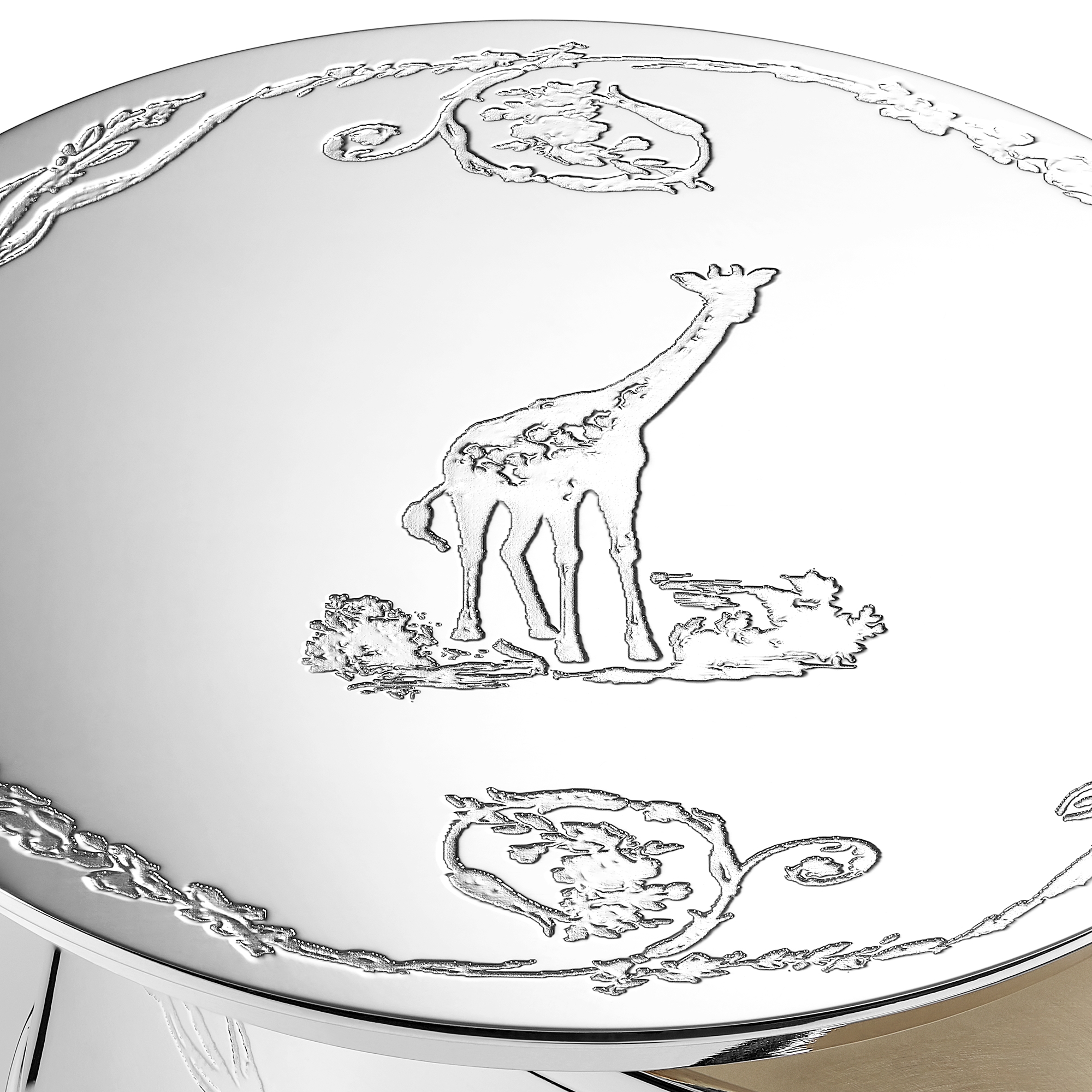 收藏箱 银色饰面金属 Innocence 茹伊印花图案 E10