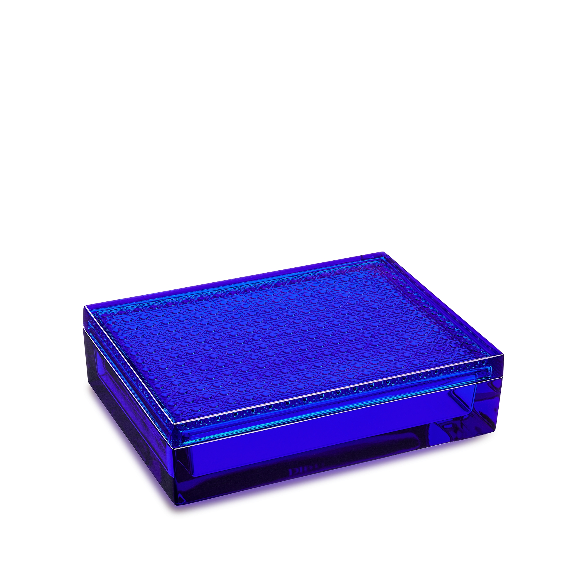 装饰盒 蓝色晶体搭配藤格纹图案 E03