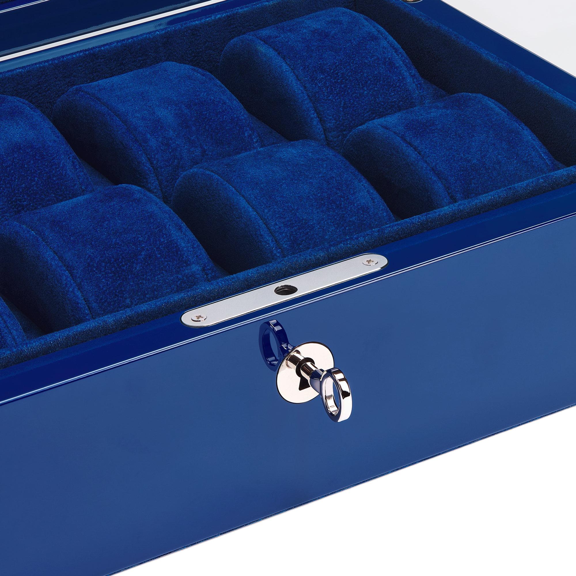 八件式腕表保护壳 涂漆木头、天鹅绒和纸编绿色 CD Entrelacés 图案 E10