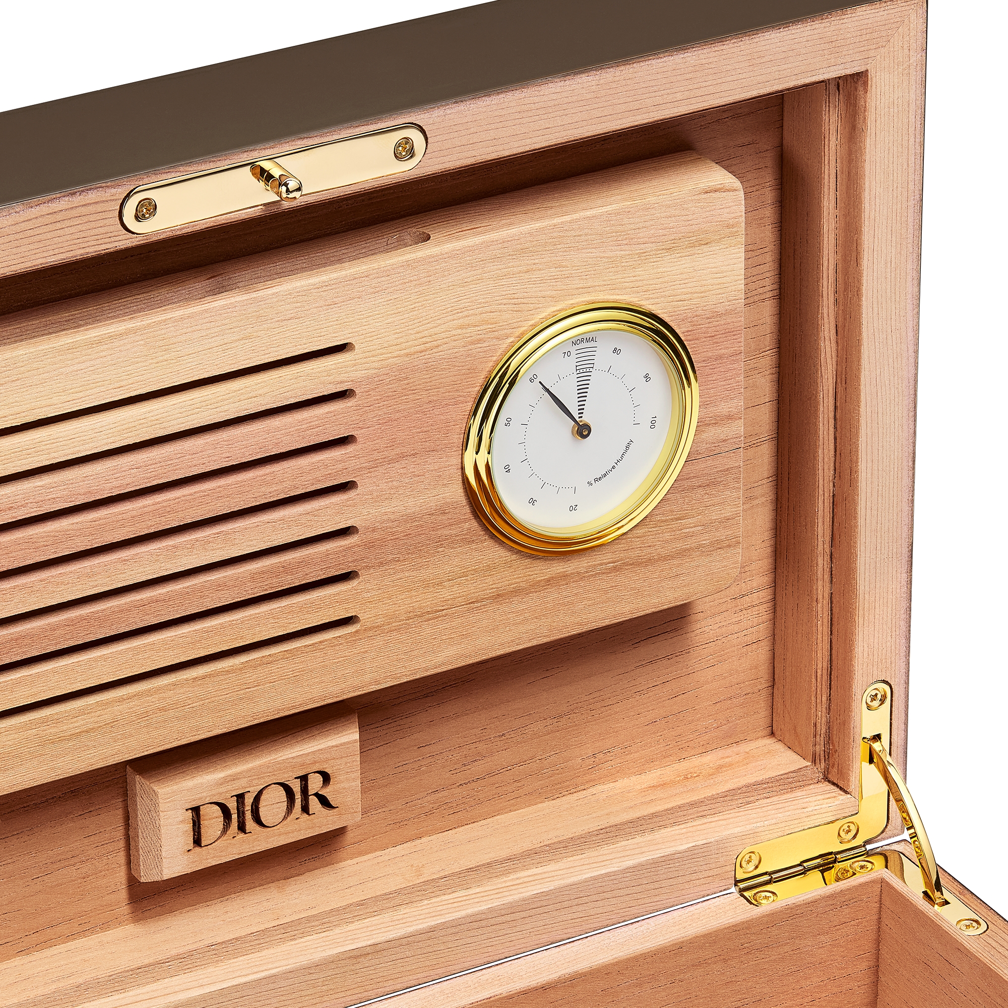 雪茄盒 米色麦秸细工镶嵌 CD Entrelacés 图案 E09