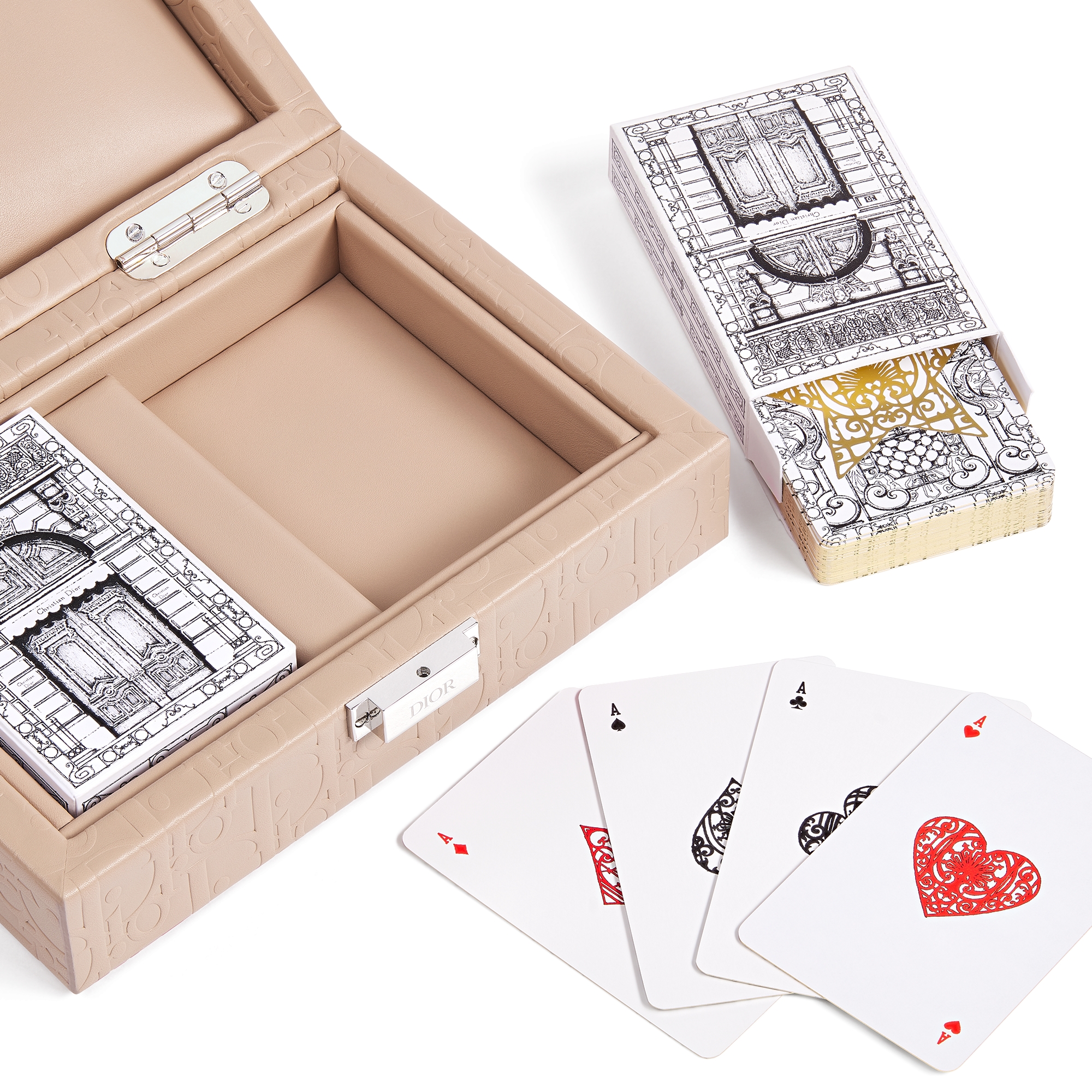 盒装纸牌 胭脂粉色 Oblique 印花 E10