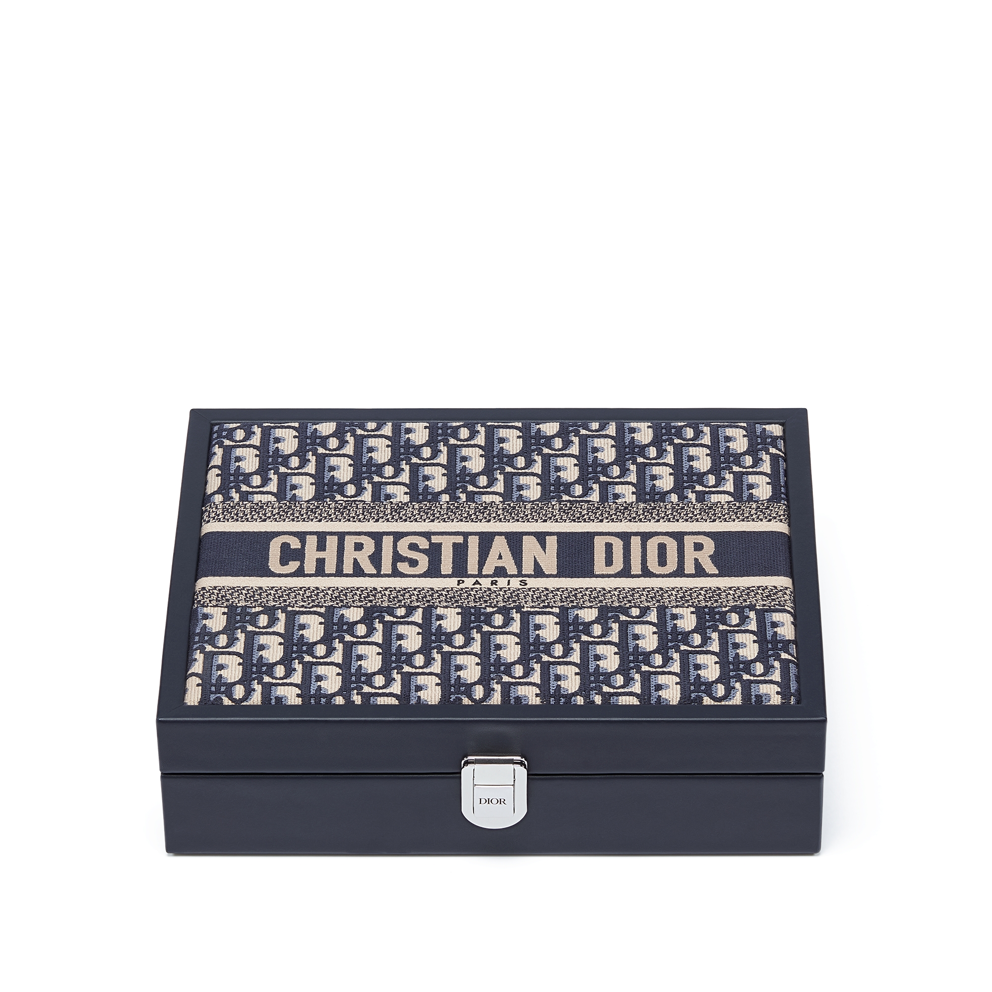 纸牌游戏套装 米色和海军蓝色 Oblique 印花 E01