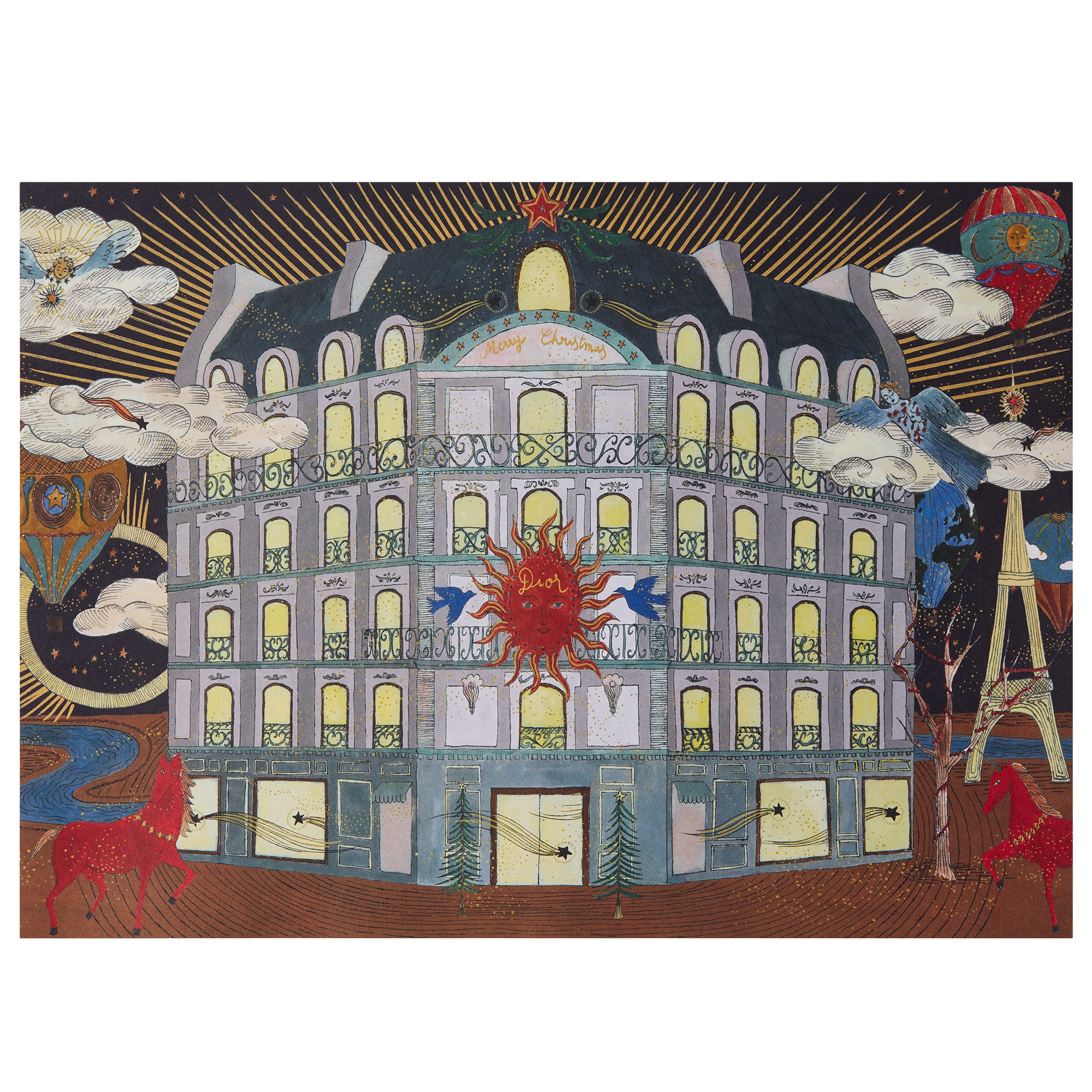 拼图（1,000 块） 多色 30 Montaigne 和热气球图案 E01