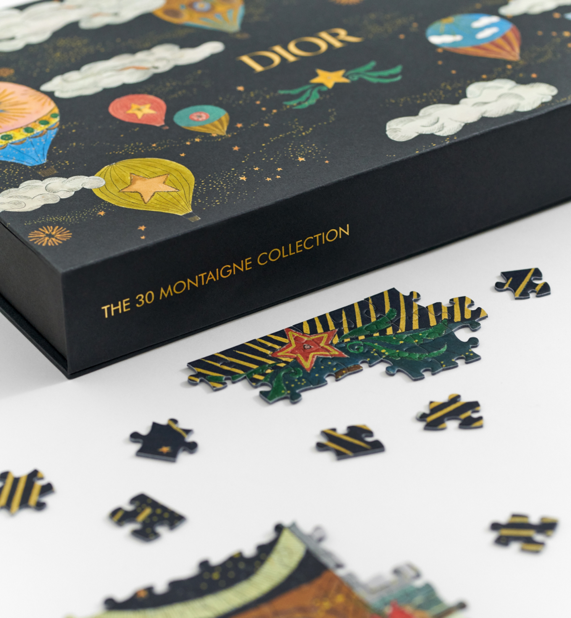 拼图（1,000 块） 多色 30 Montaigne 和热气球图案 E14