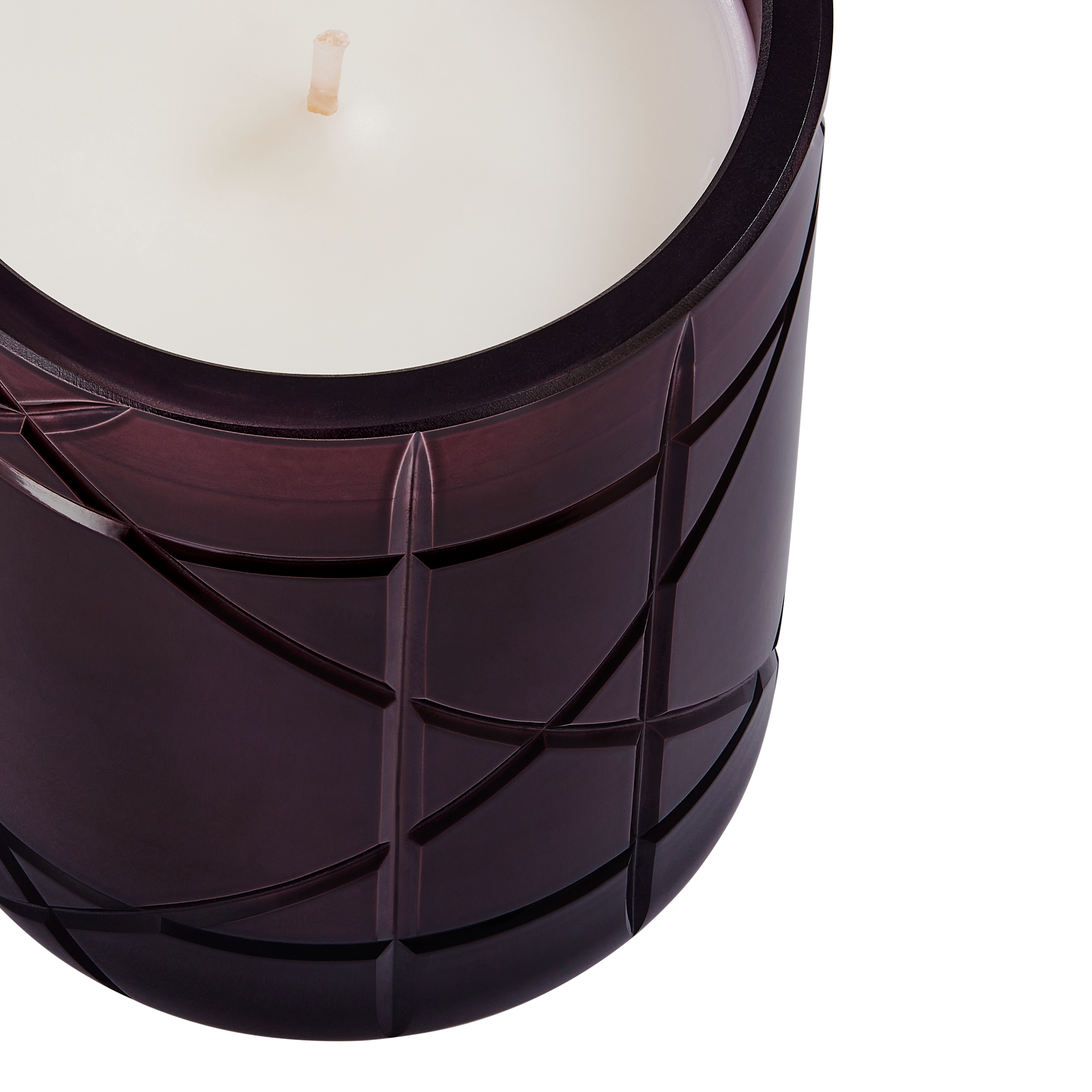 玫瑰香氛蜡烛 紫水晶色藤格纹 E09