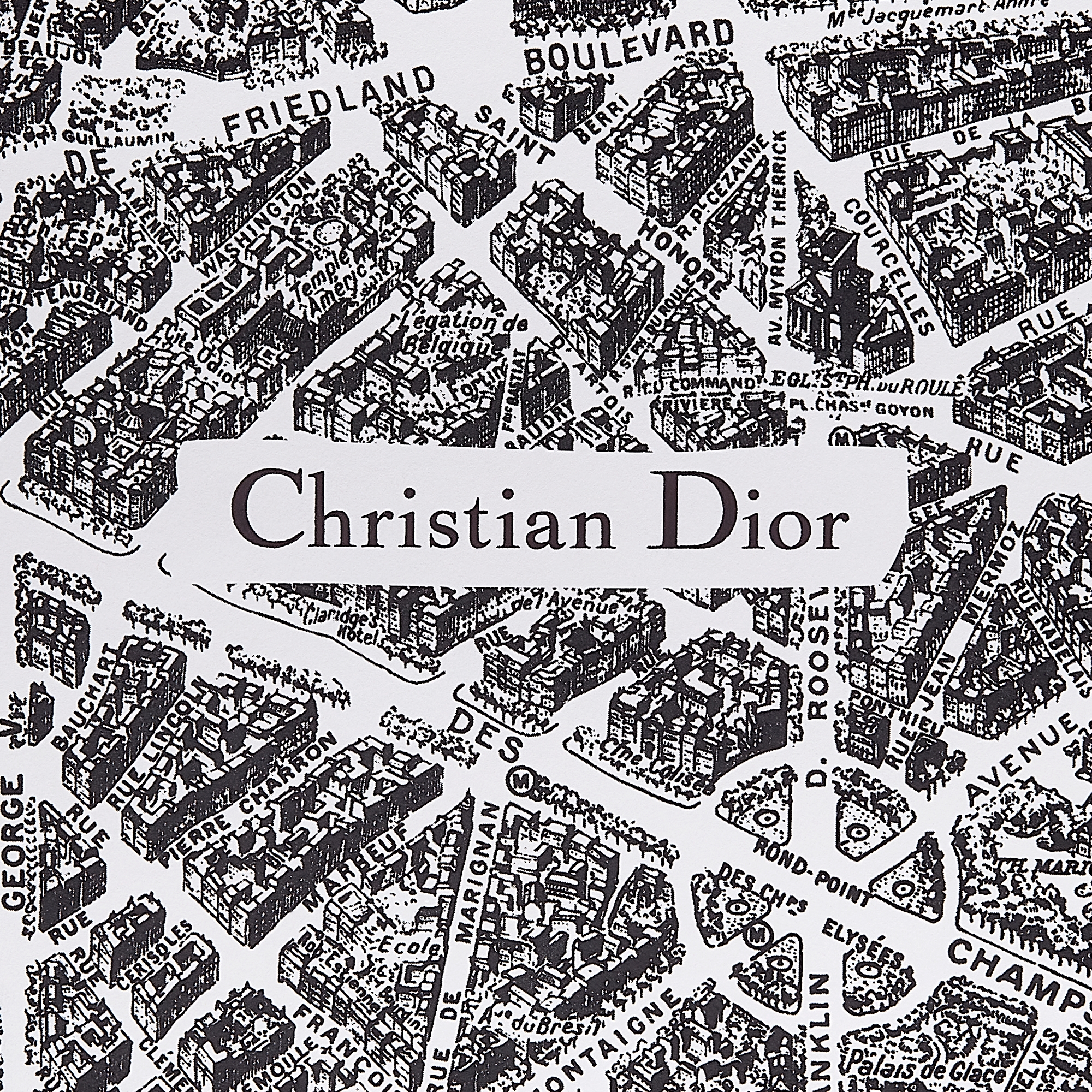 Baies de Rose Bergamote 香氛蜡烛 黑色和白色 Plan de Paris 图案 E09