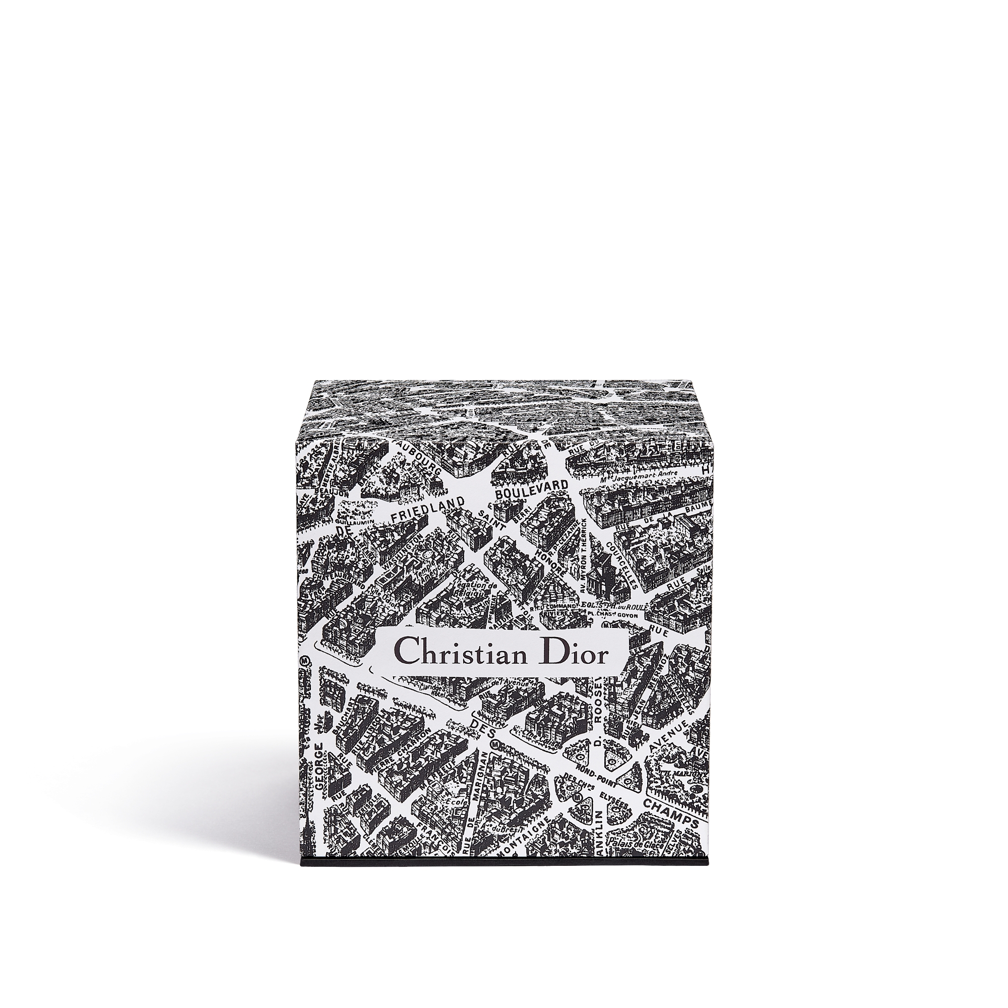 Baies de Rose Bergamote 香氛蜡烛 黑色和白色 Plan de Paris 图案 E11