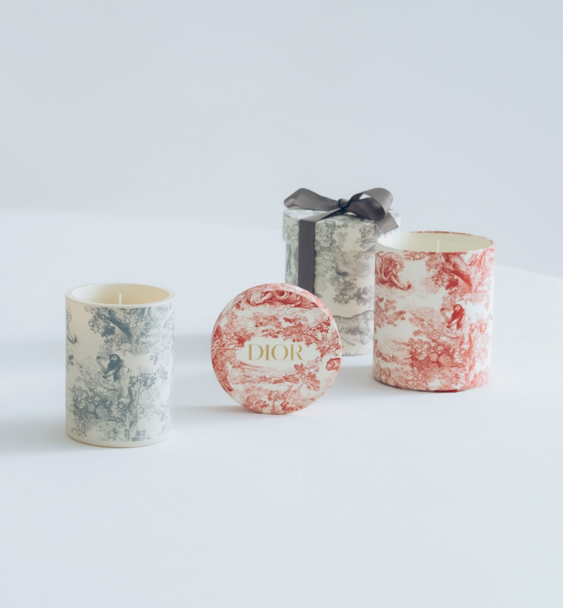 Hortensia 香氛蜡烛 灰色茹伊印花 E12