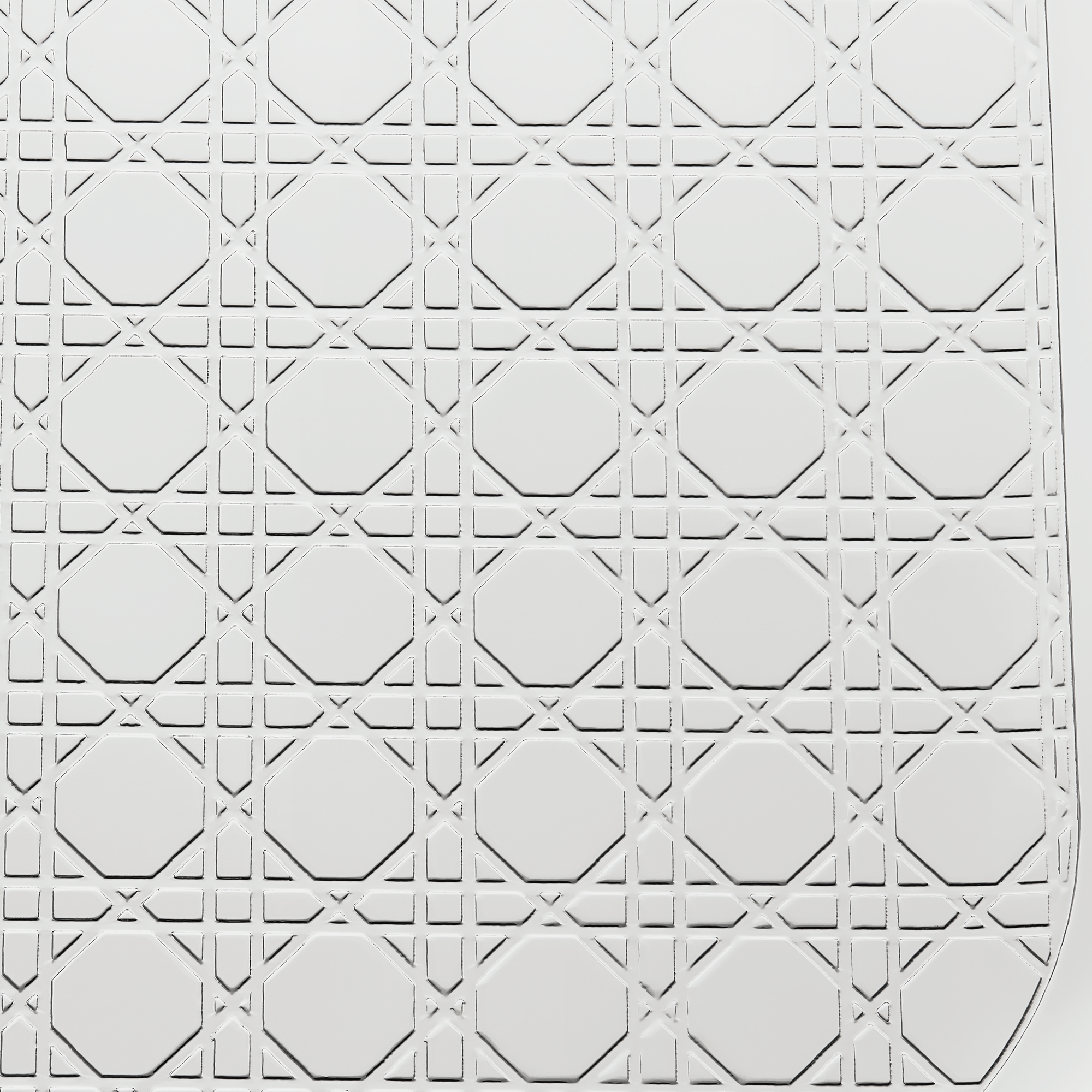 托盘 银色饰面金属藤格纹 E09