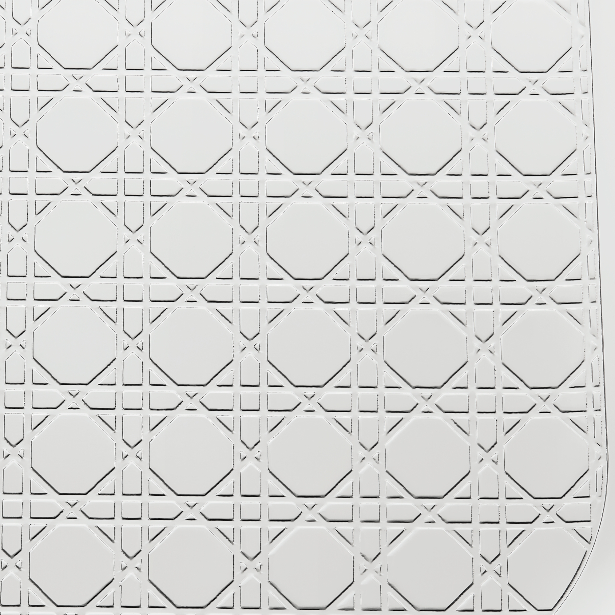 小号托盘 银色饰面金属藤格纹 E09