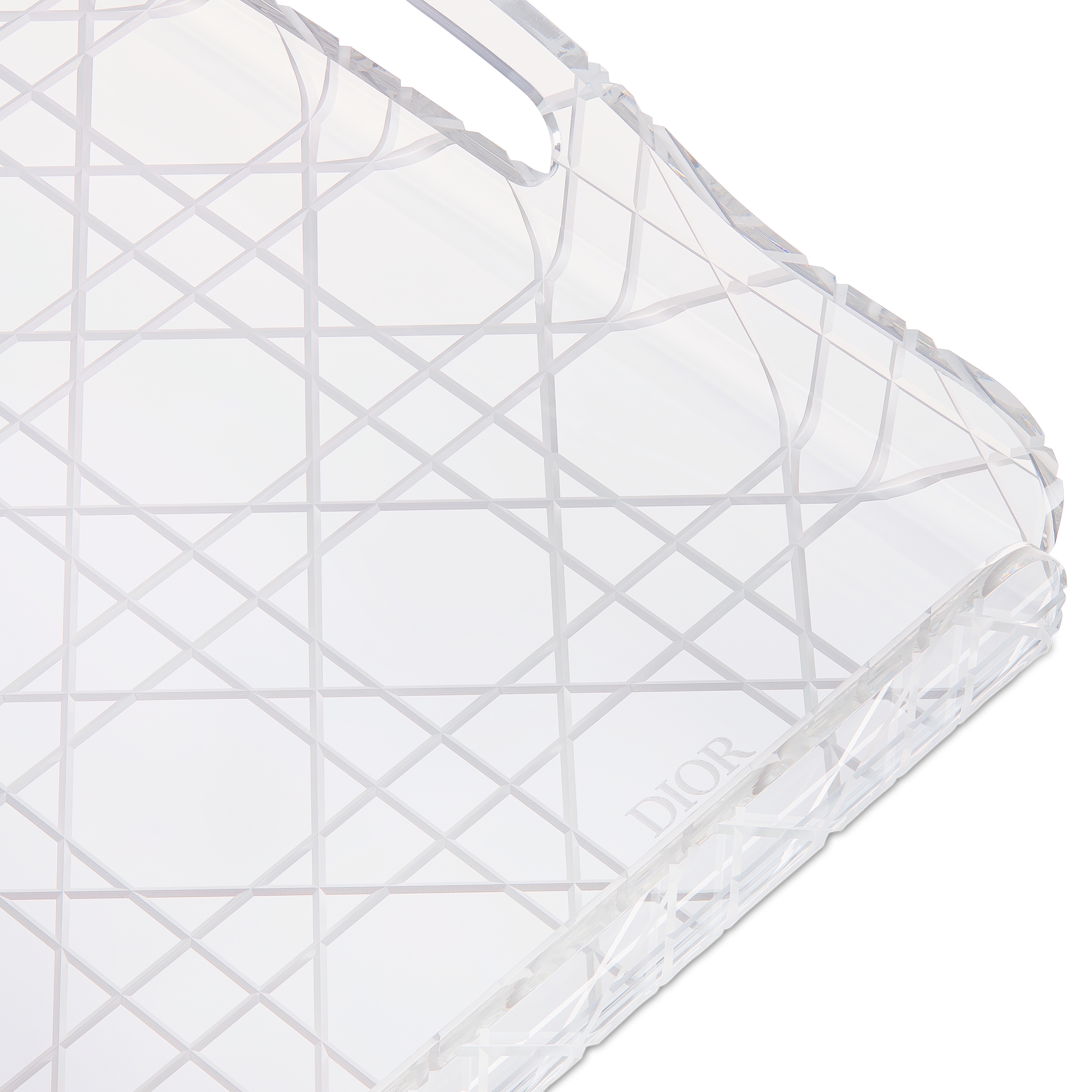 托盘 透明效果藤格纹 E09