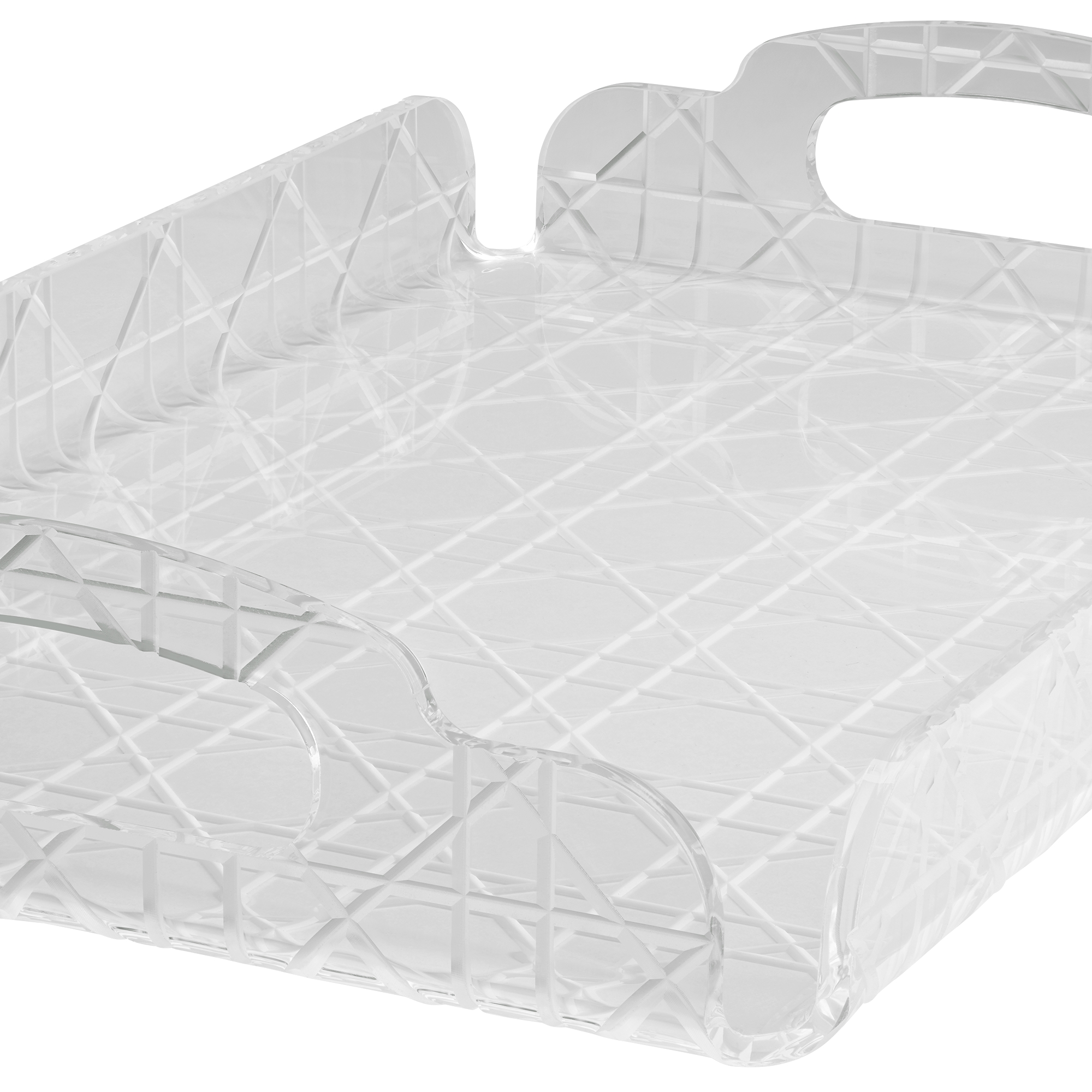 小号托盘 透明效果藤格纹 E09