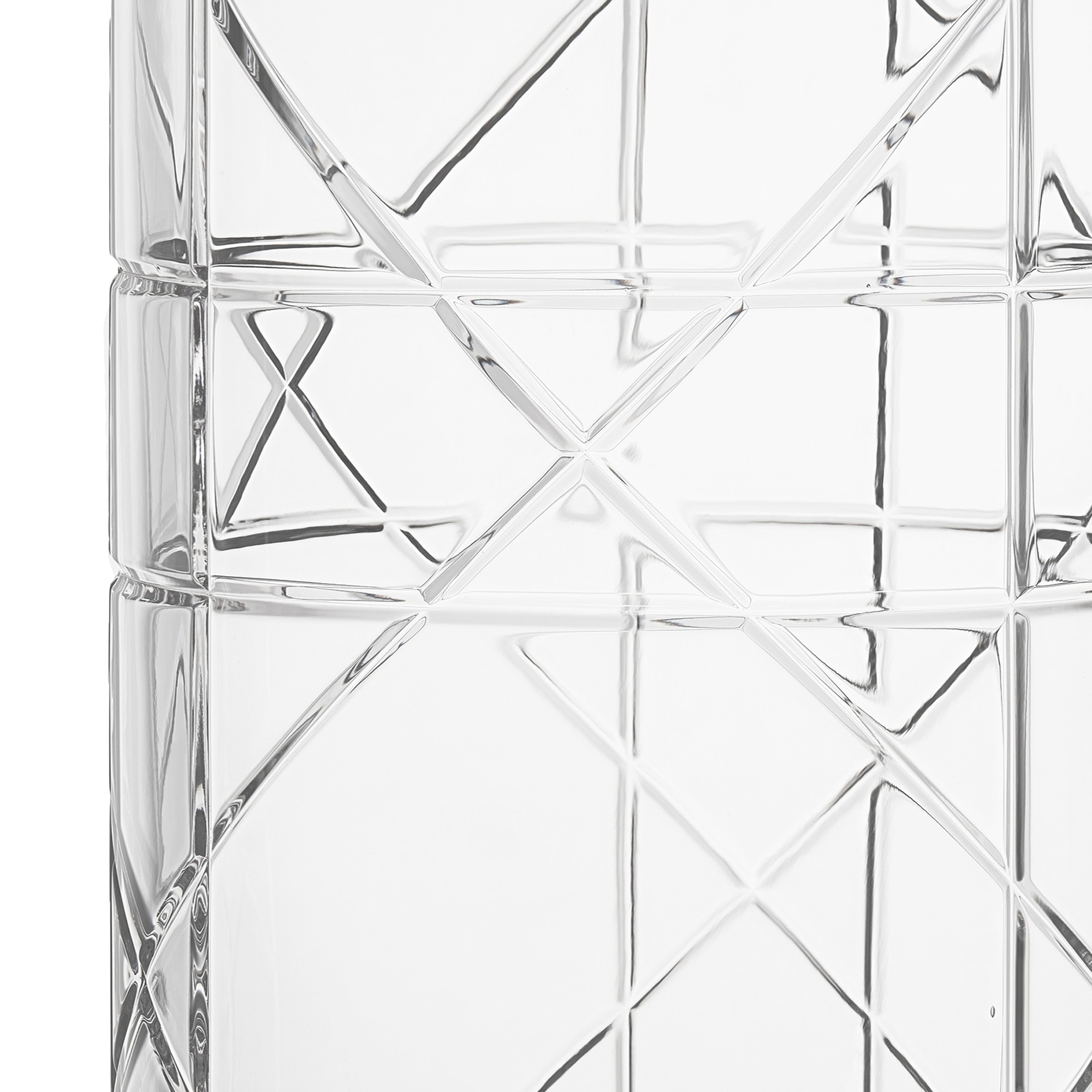 大号花瓶 透明效果藤格纹 E09