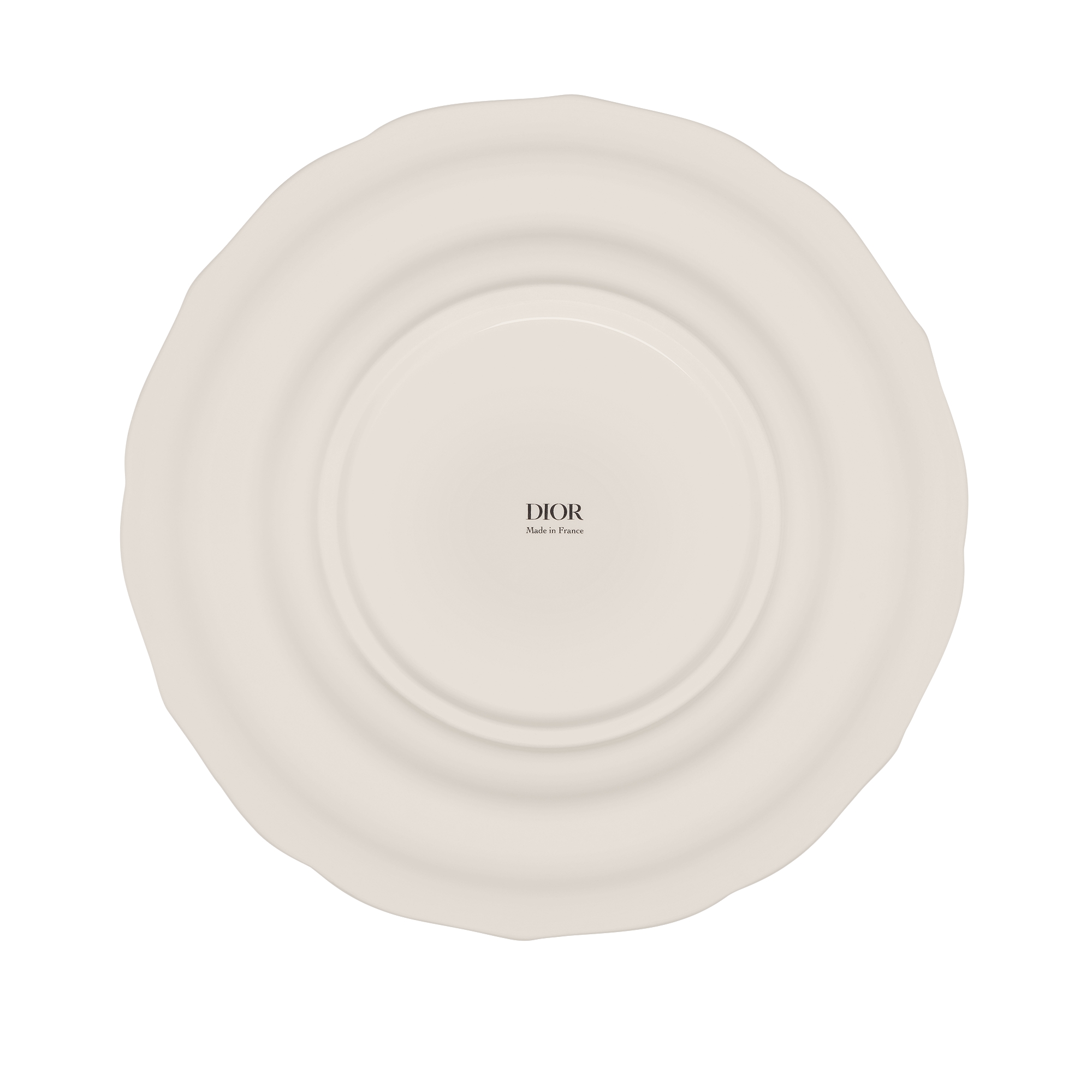 餐盘 白色和金色饰面小蜜蜂标识 E08