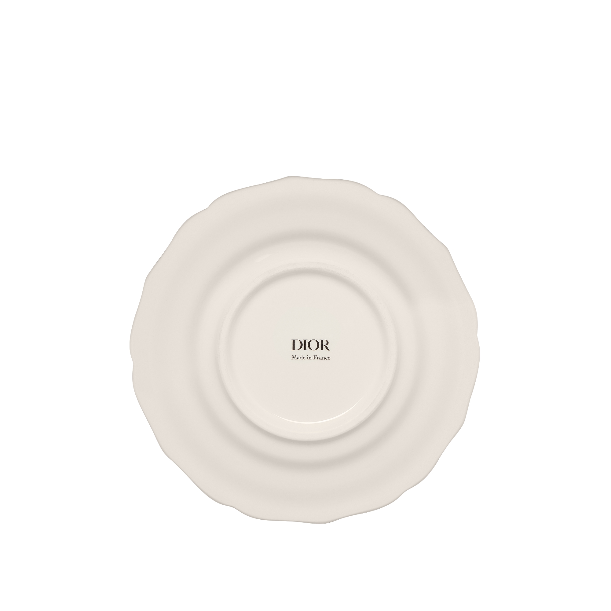 小吃碟 白色和金色调小蜜蜂标识 E08