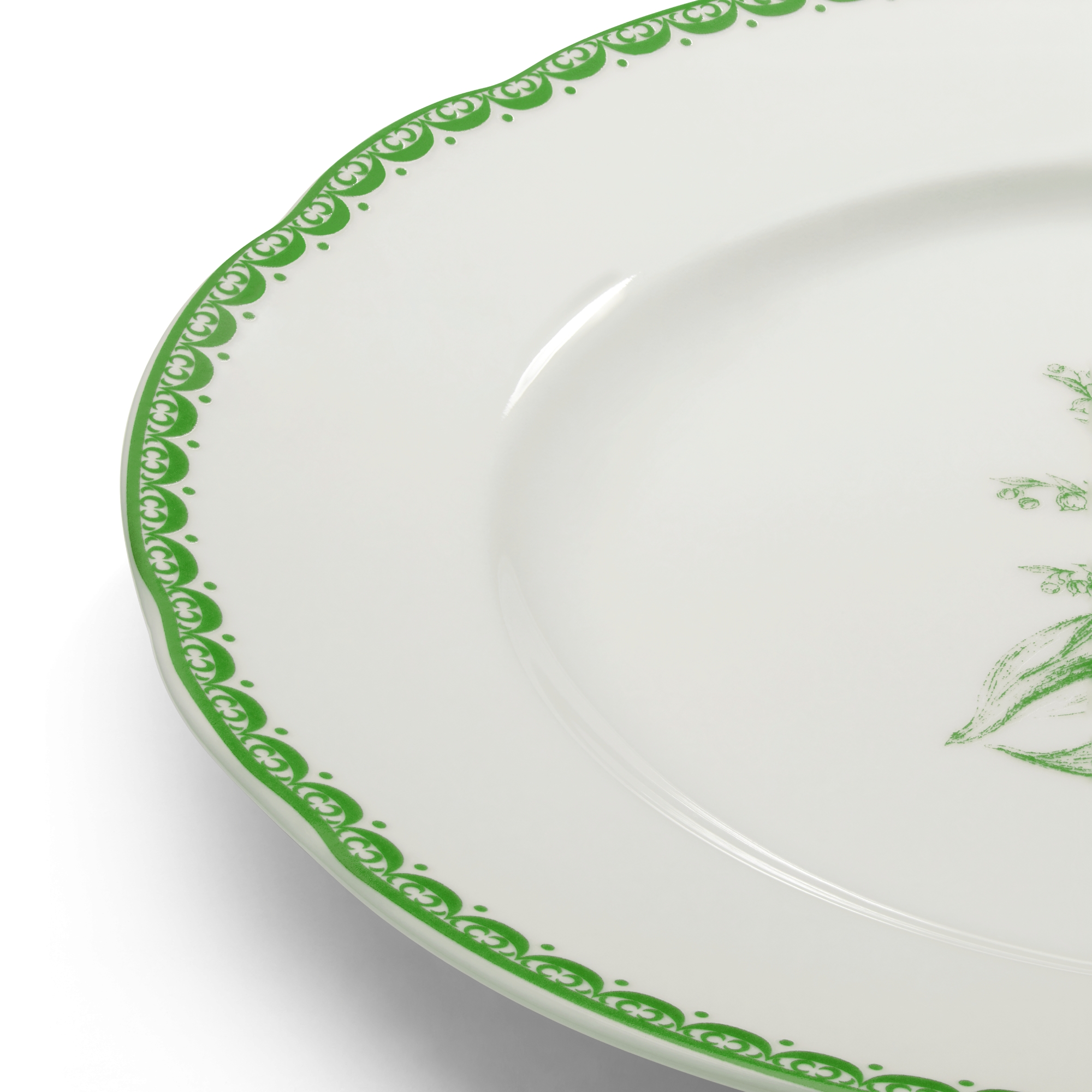 小吃碟 迪奥铃兰系列绿色细节 E09