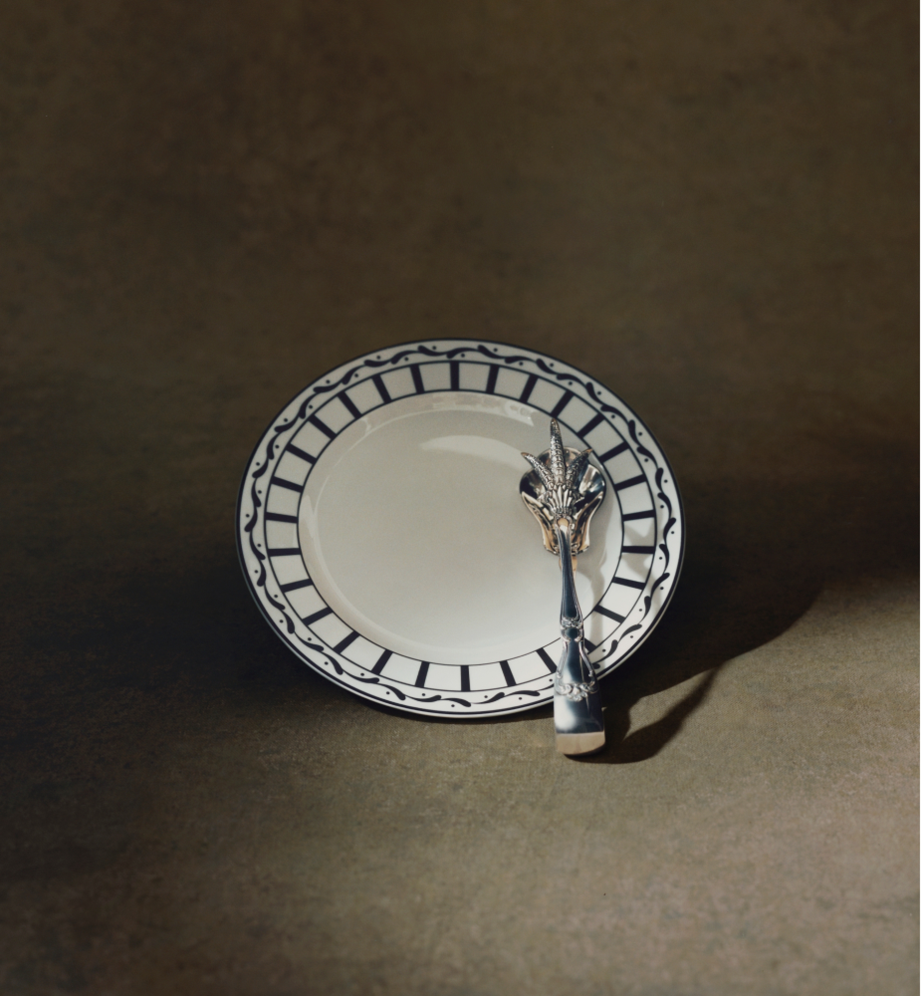 Monsieur Dior 系列甜品碟 白色和黑色 E11