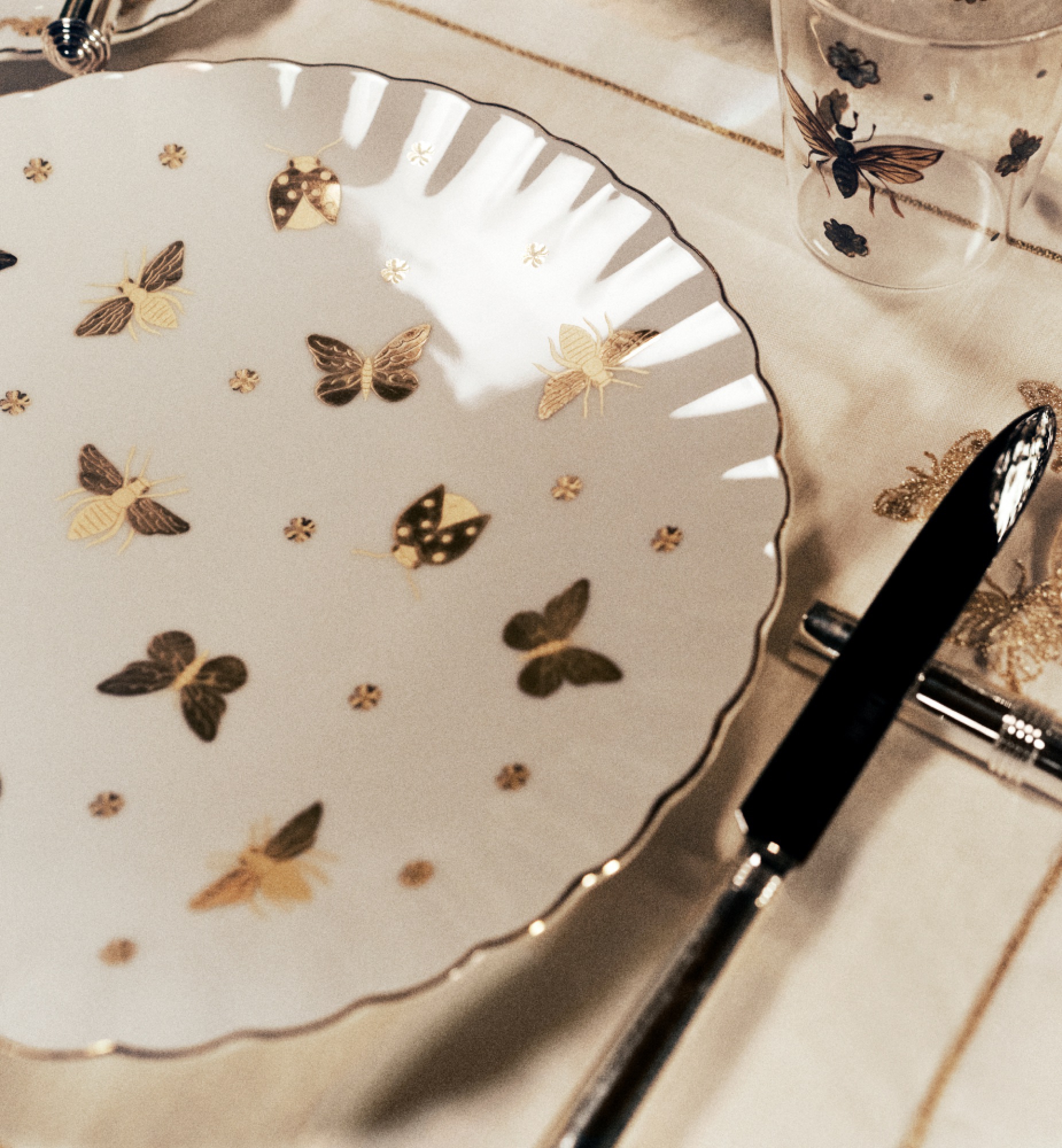 餐盘 金色调 Bal des Abeilles 系列 E12