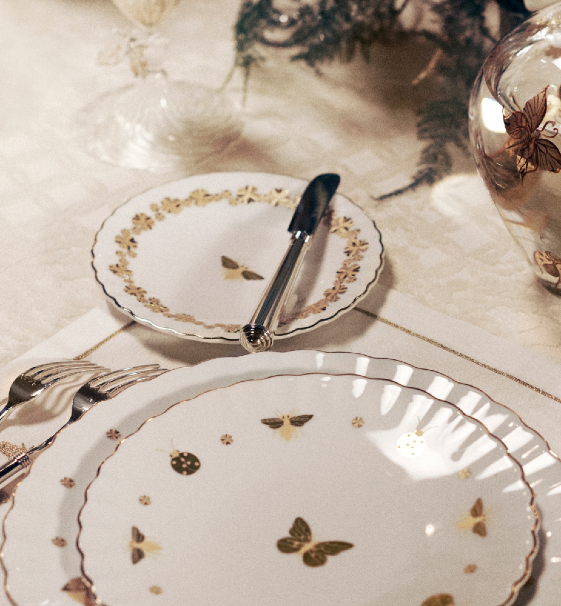 小吃碟 金色调 Bal des Abeilles 系列 E13