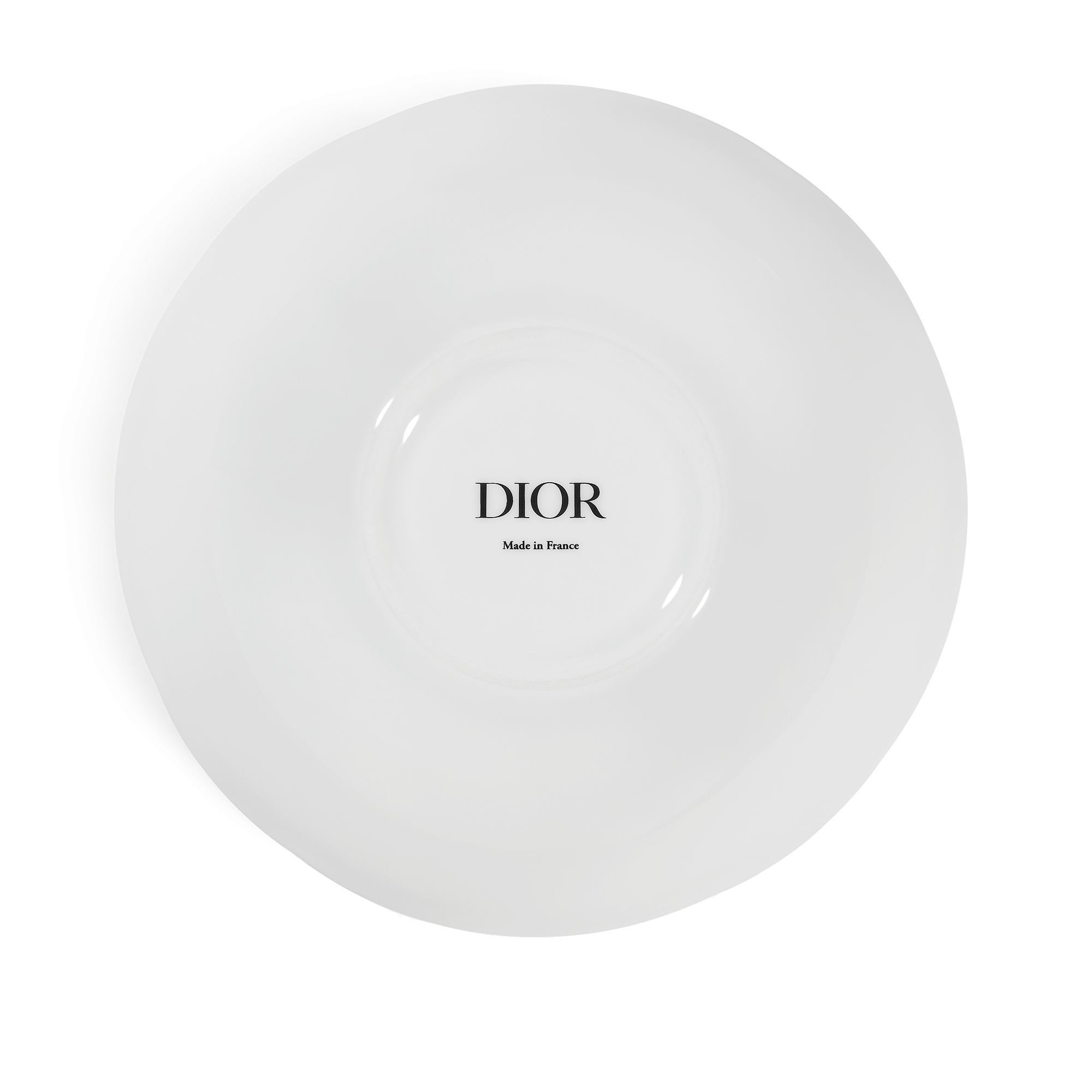 谷物碗 白色和灰色茹伊印花 E08