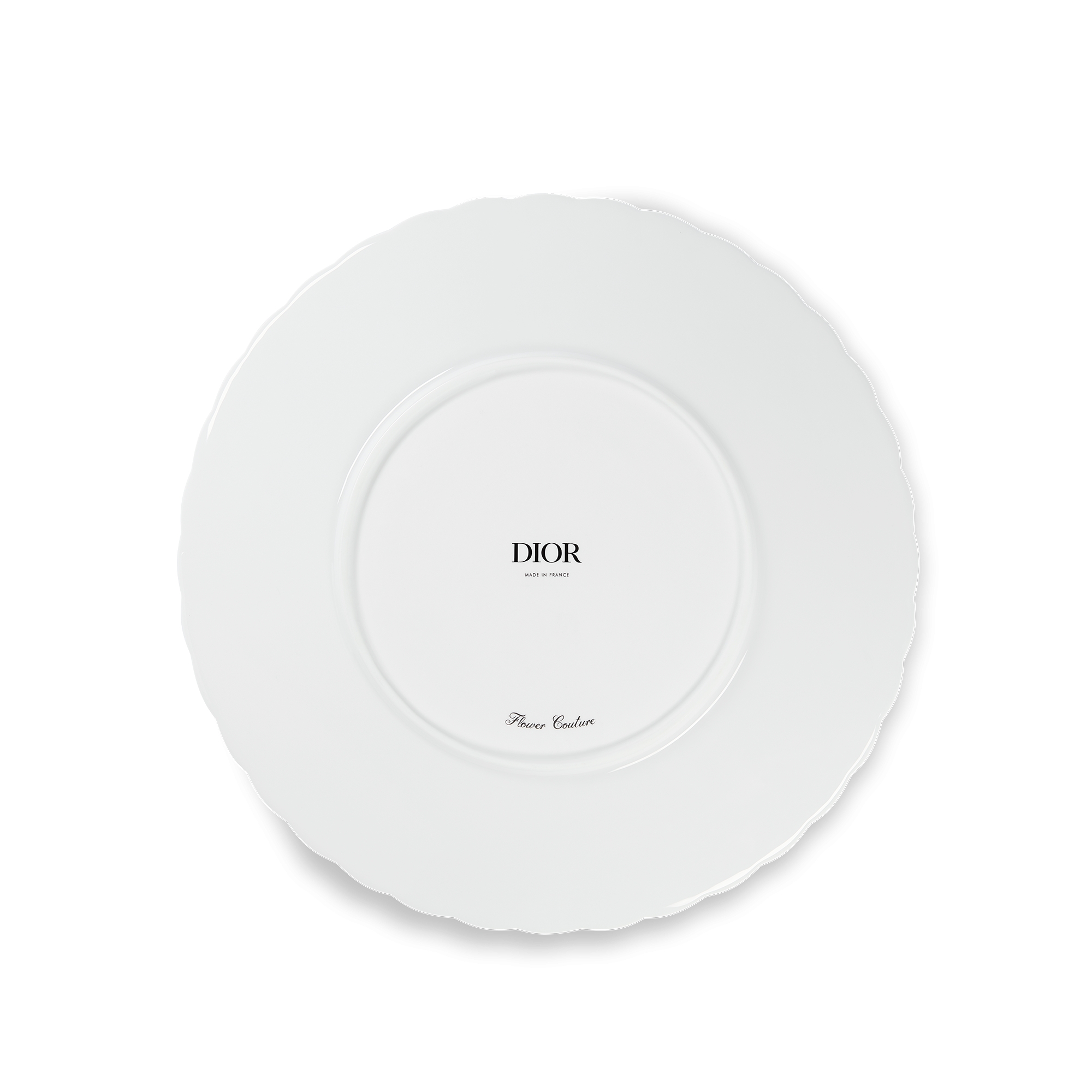 餐盘 瓷质多色三色堇图案和金色调细节 E08