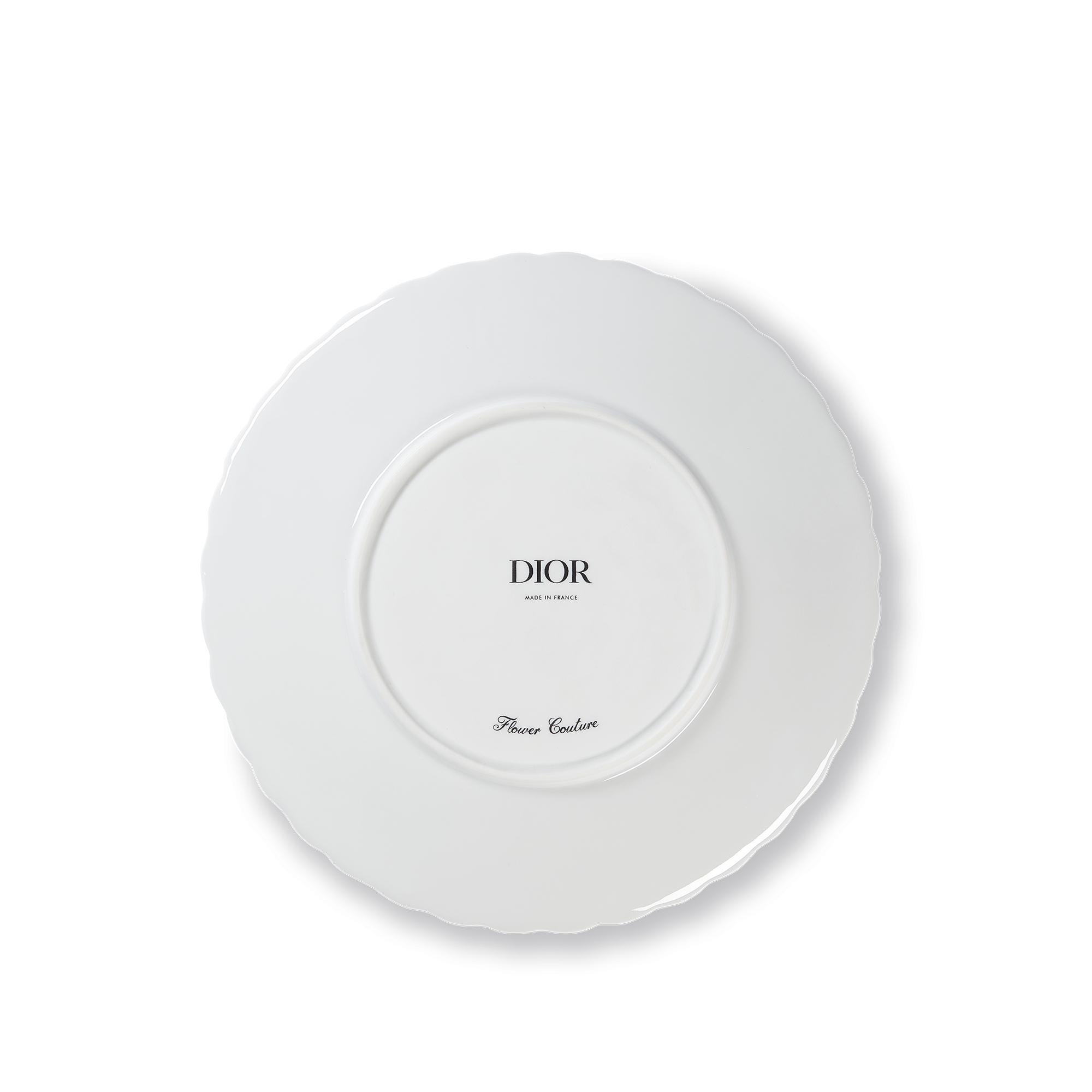 甜品碟 瓷质多色四叶草图案和金色调细节 E08