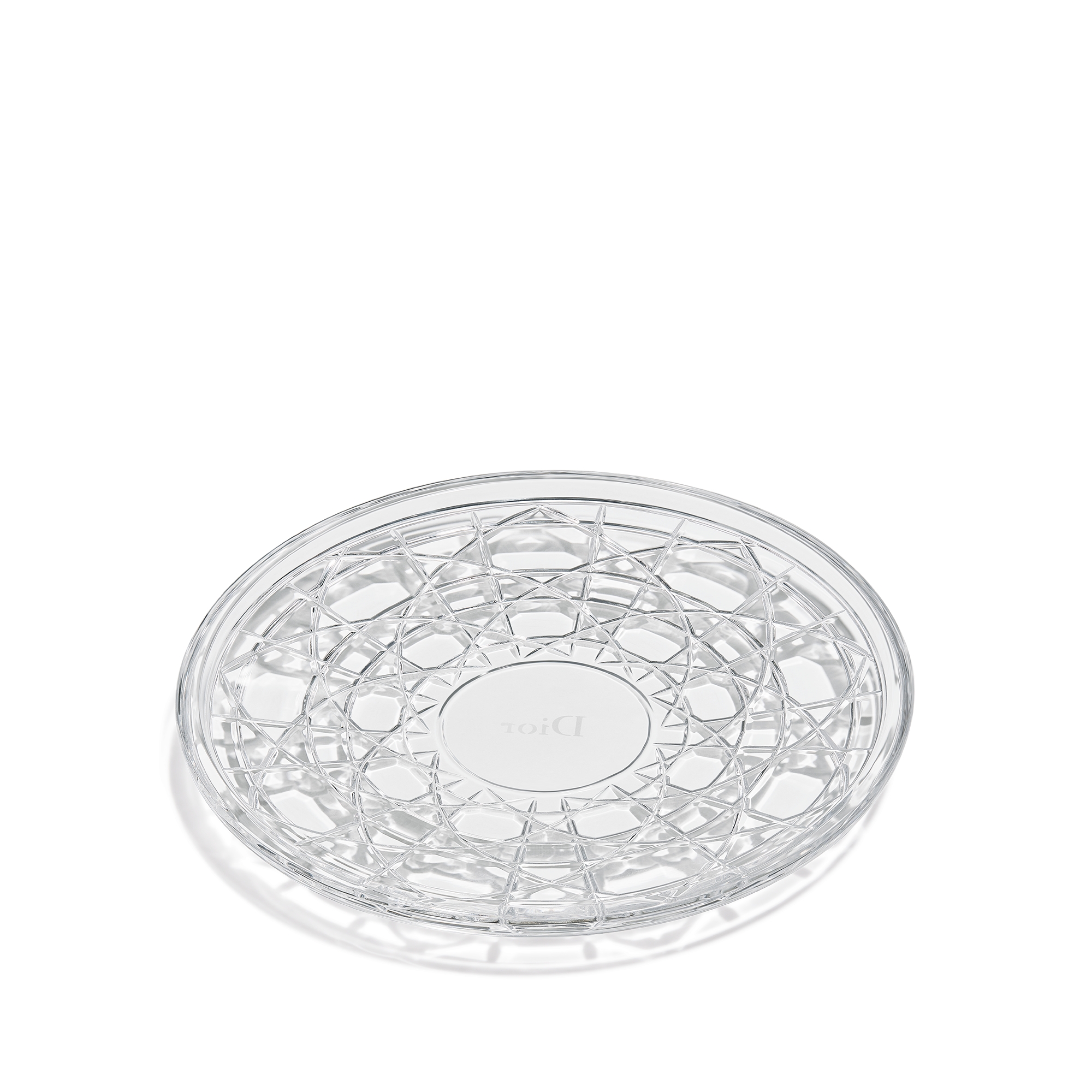 小吃碟 晶体搭配藤格纹图案 E03
